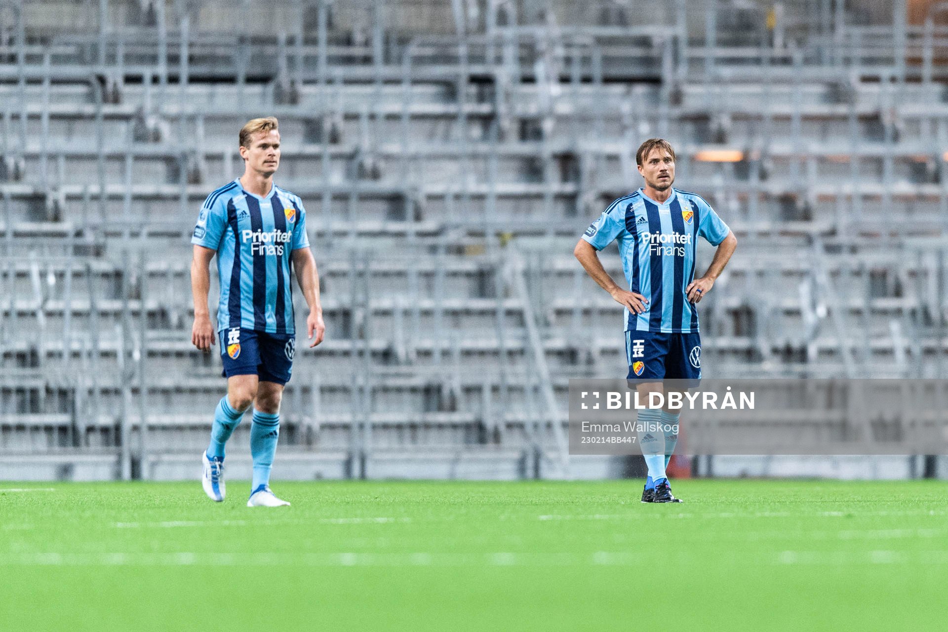 Djurgårdens Hampus Finndell och Pierre Neurath Bengtsson