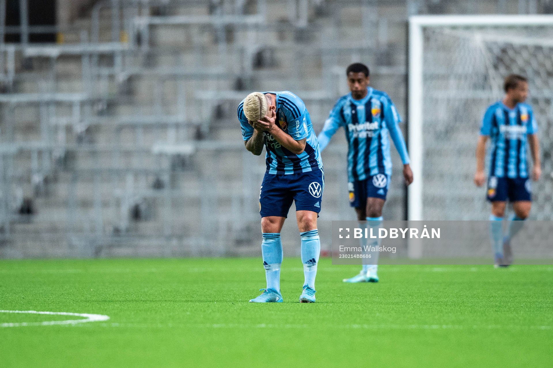 Djurgårdens Victor Edvardsen deppar