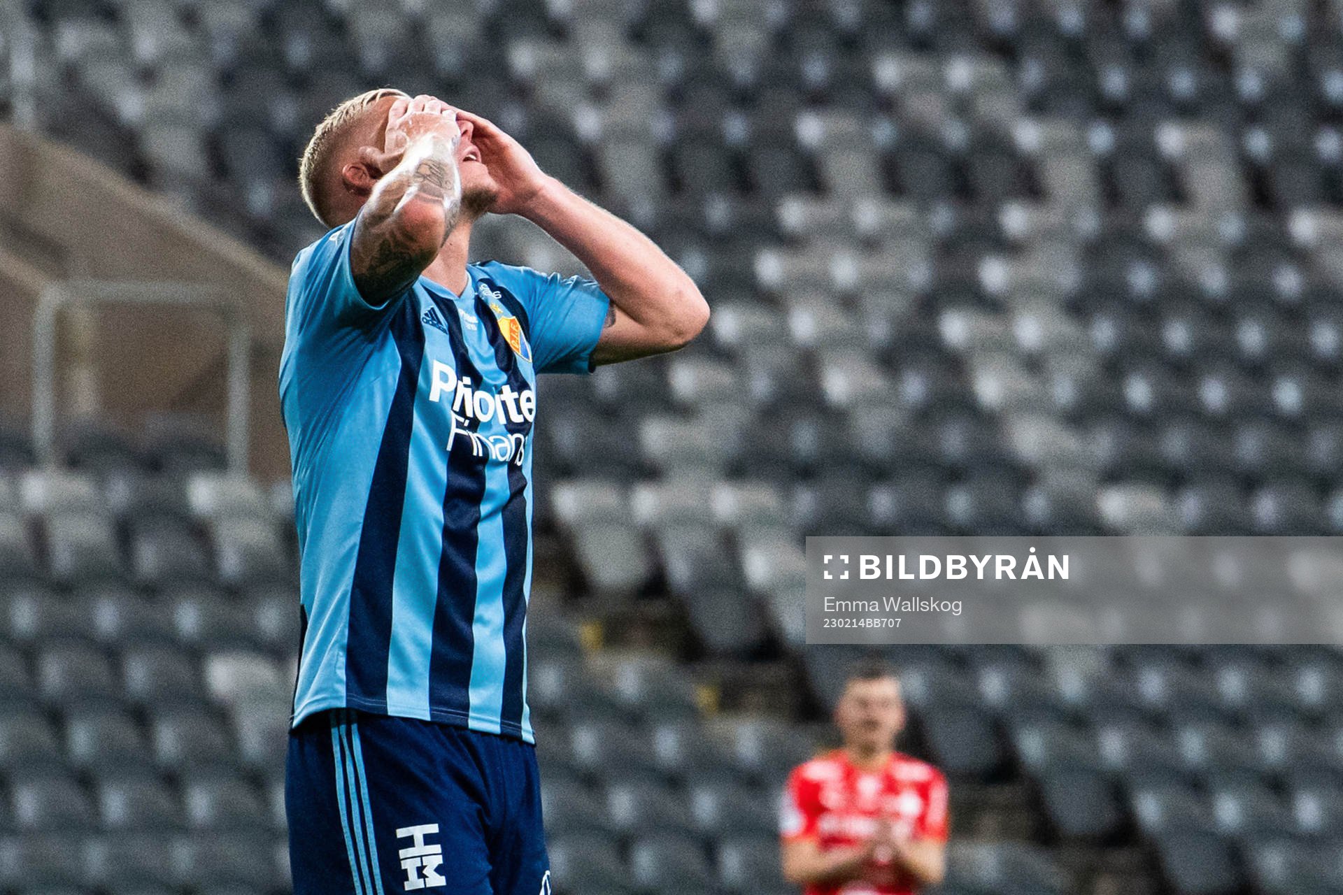 Djurgårdens Victor Edvardsen deppar