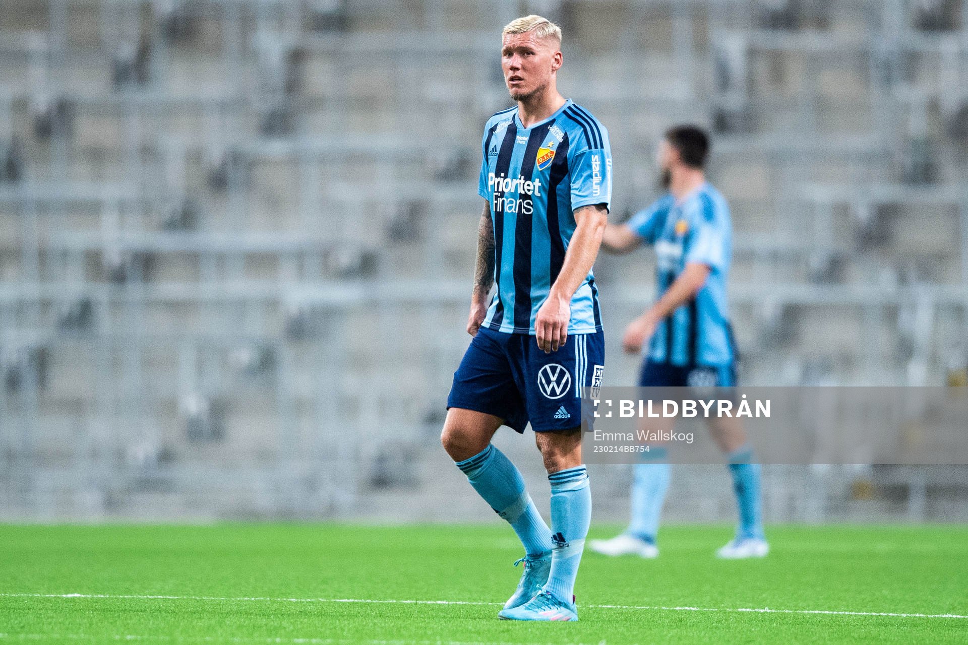Djurgårdens Victor Edvardsen deppar
