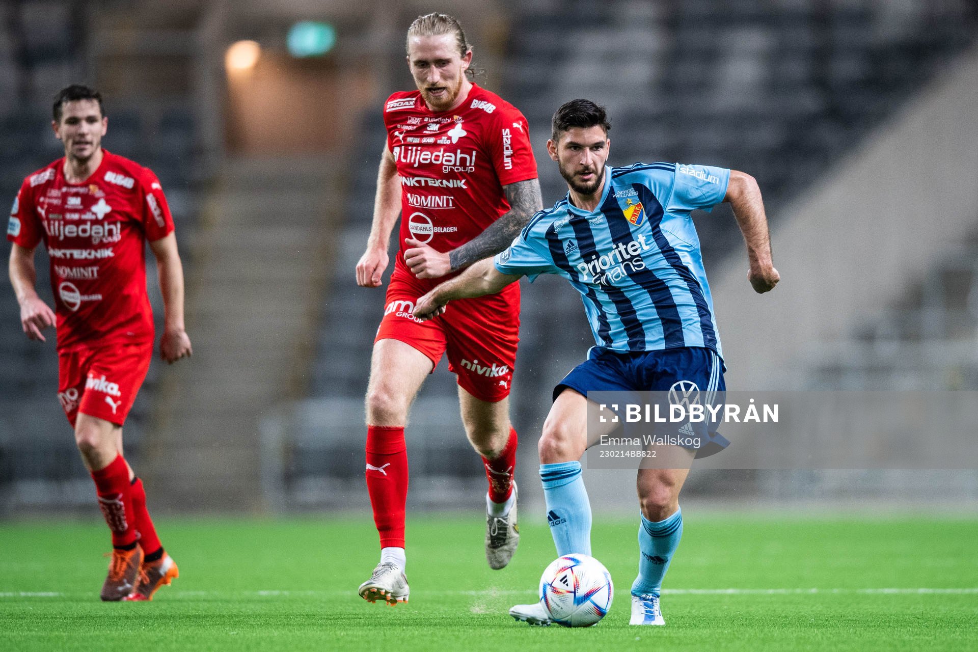 Värnamos Hampus Näsström och Djurgårdens Besard Sabovic