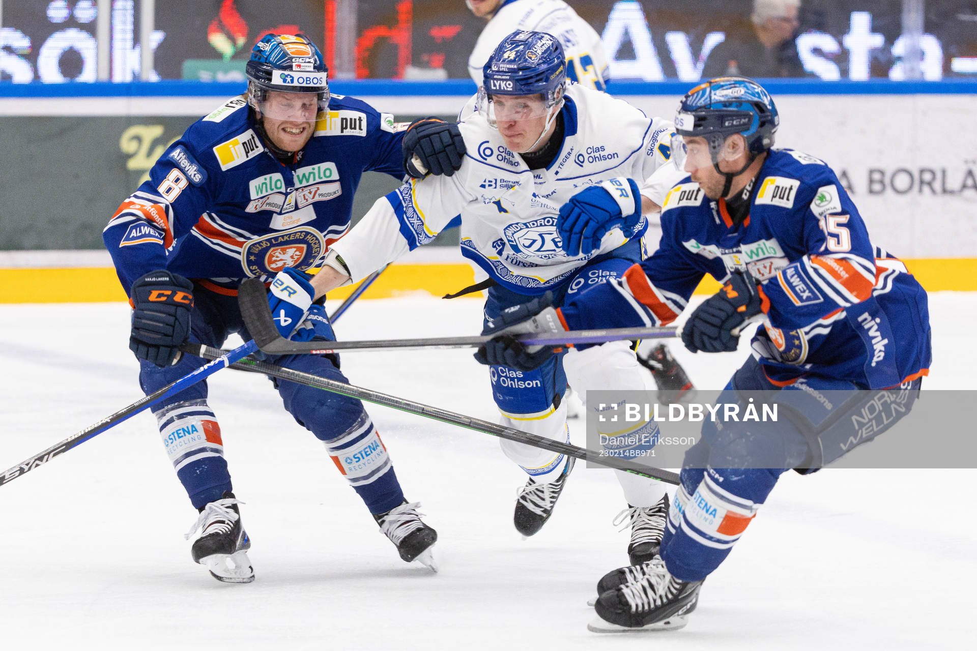 Leksands Carter Ashton i en kamp mot Växjös Ludvig
