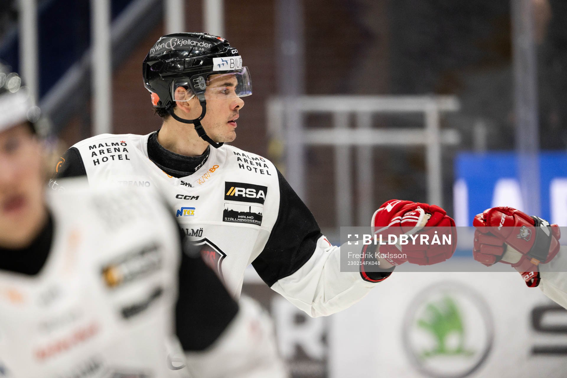 Malmö Redhawks Oliver Lauridsen jublar