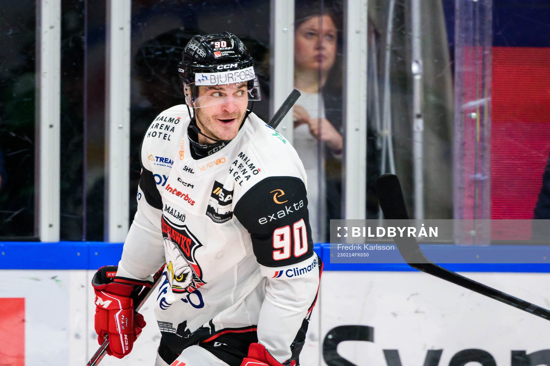 Malmö Redhawks Lance Bouma jublar