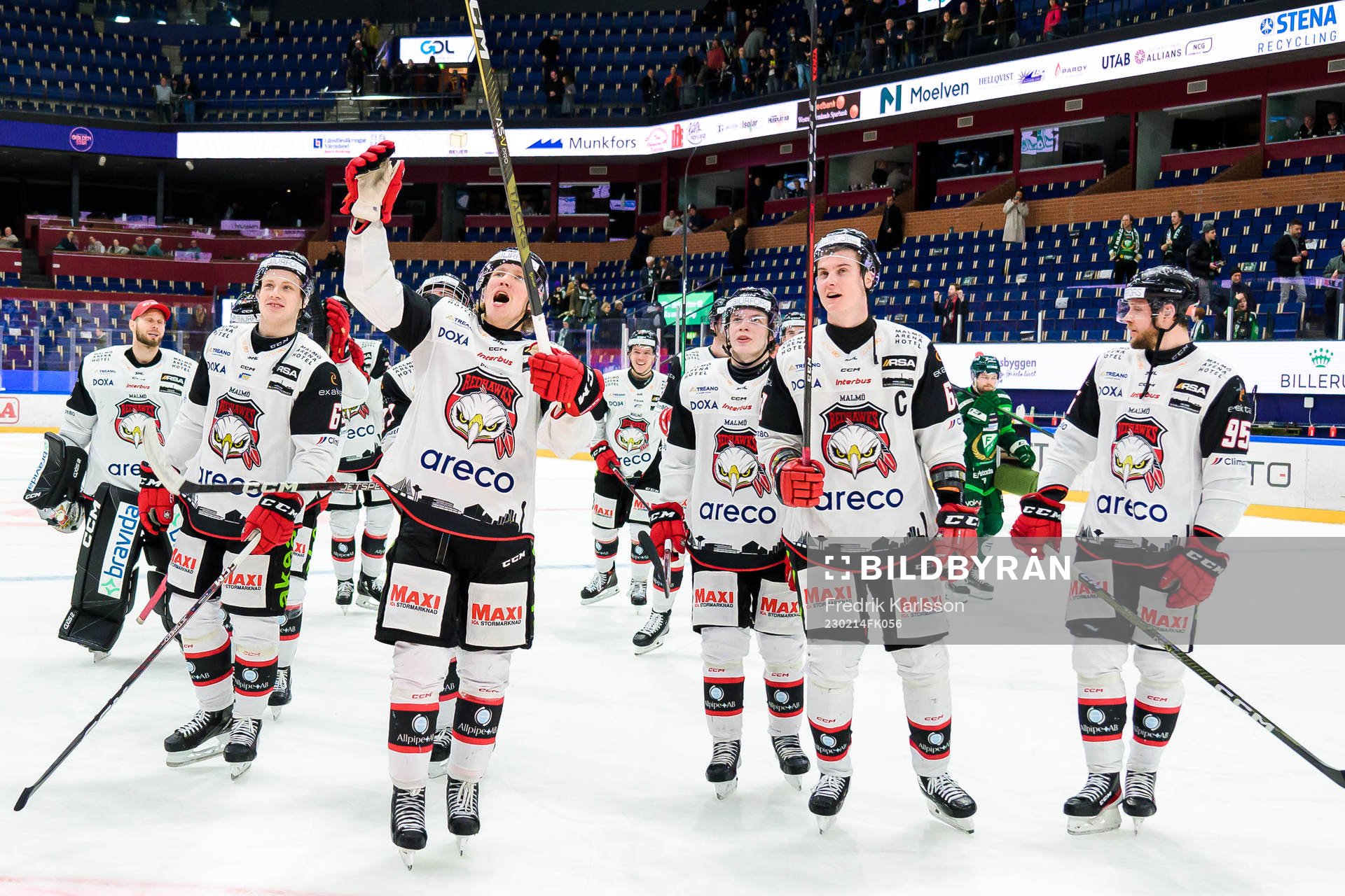 Malmö Redhawks Marcus Sylvegård och Fredrik Händemark