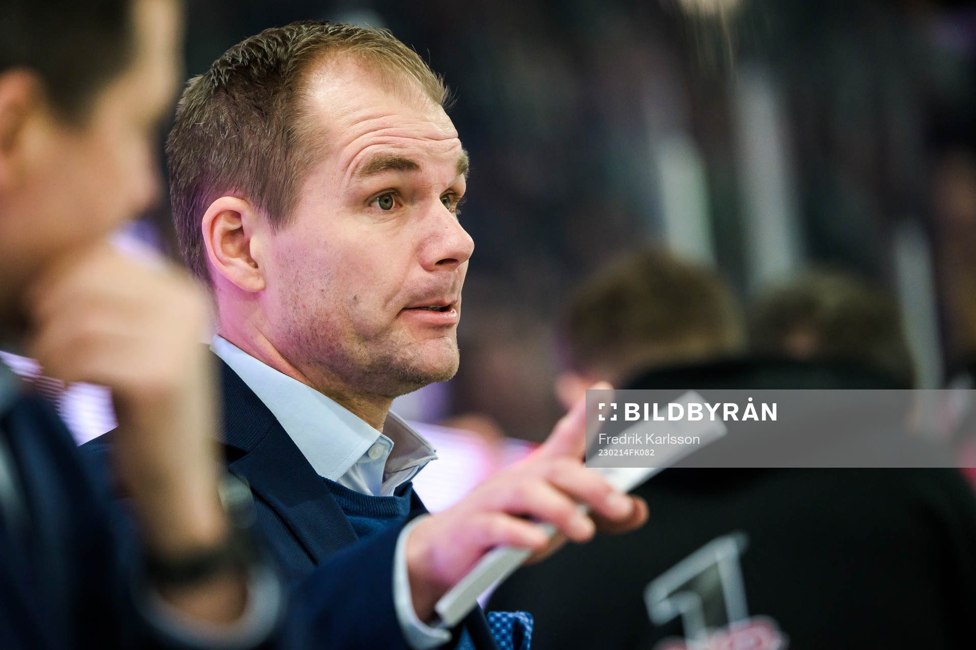Färjestads huvudtränare Tomas Mitell