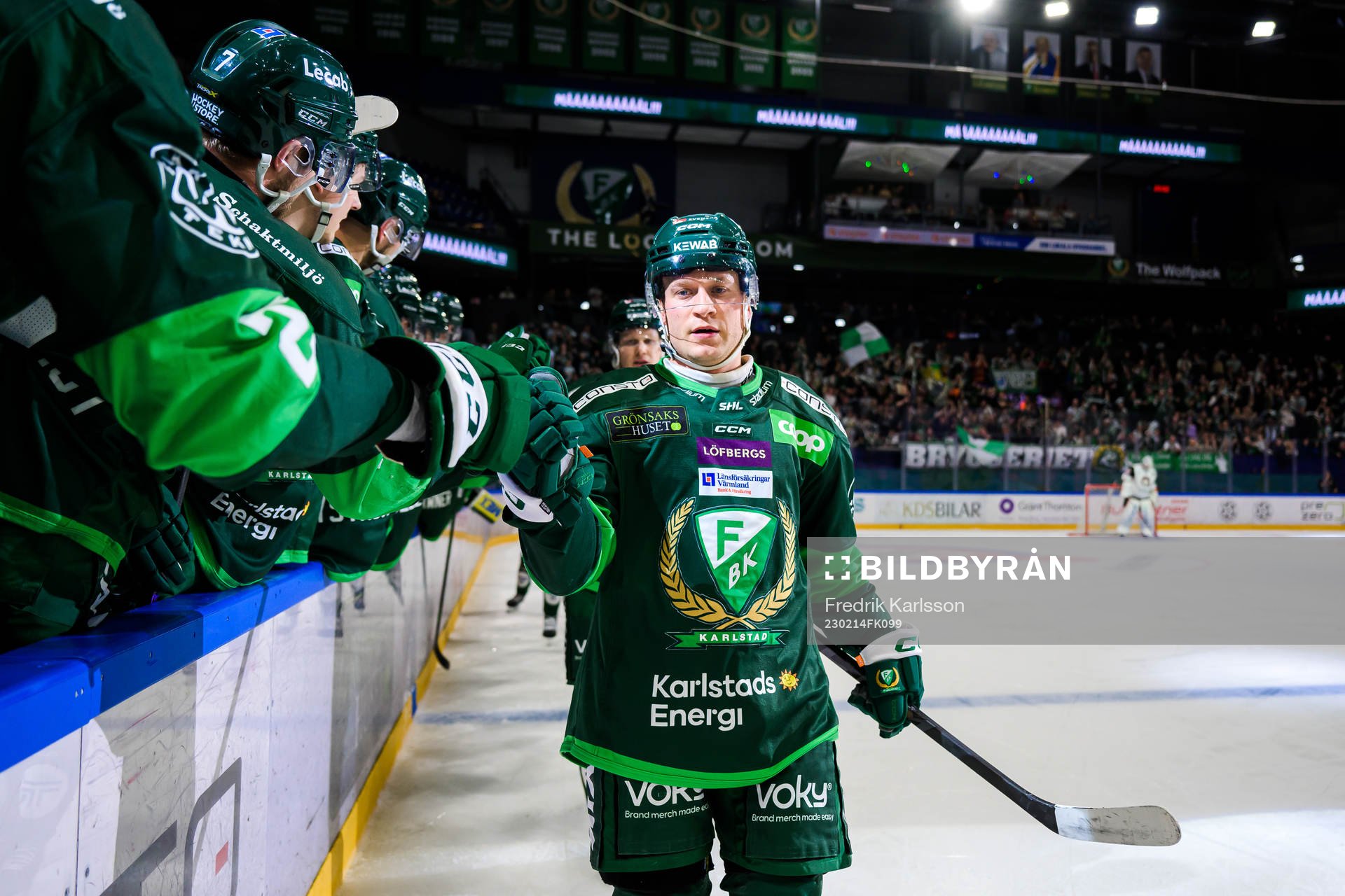 Färjestads Marcus Nilsson jublar