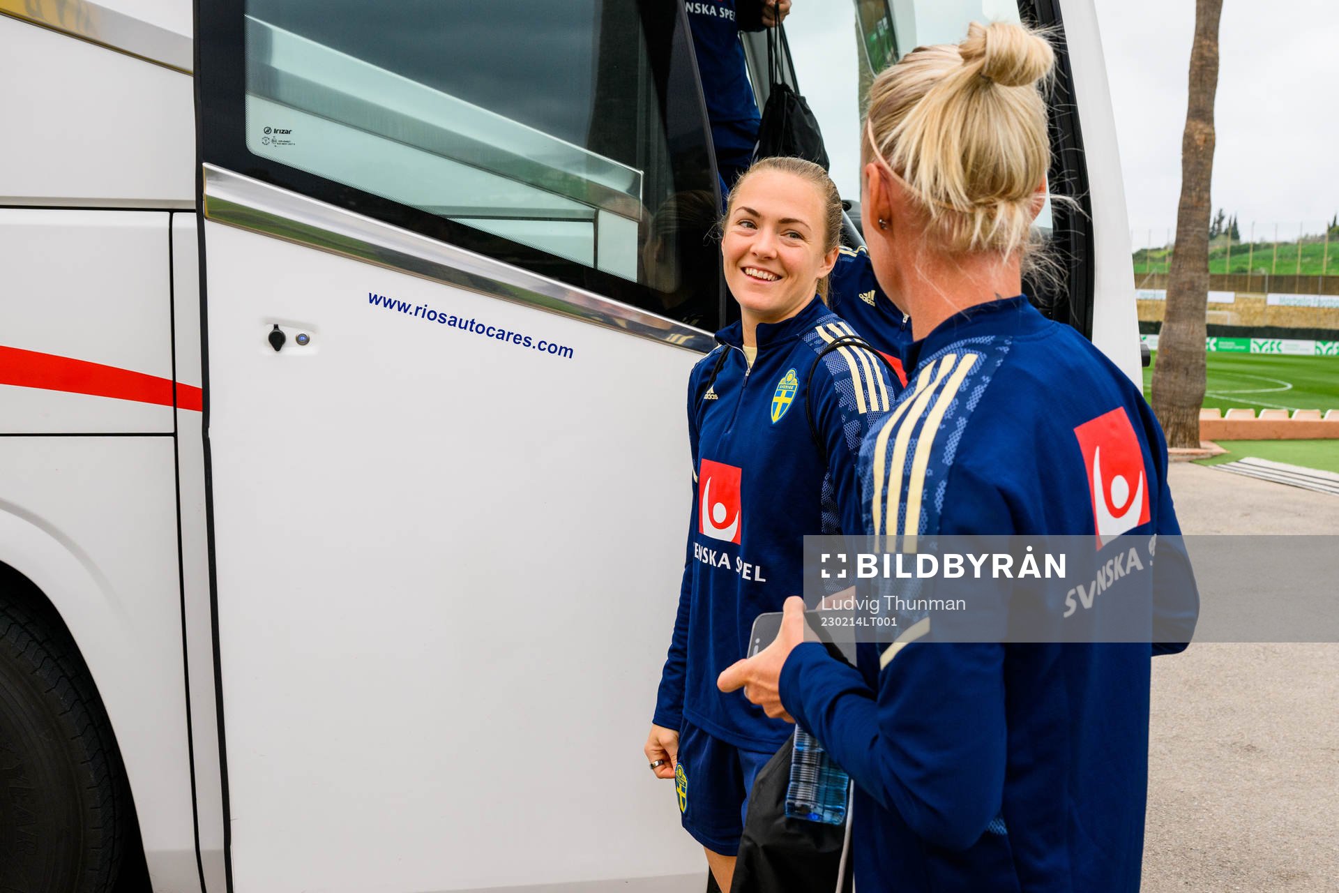 Magdalena Eriksson and Caroline Seger of the Swedish