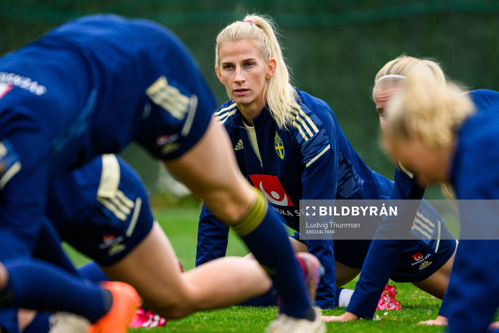 Sofia Jakobsson of the Swedish women's national football