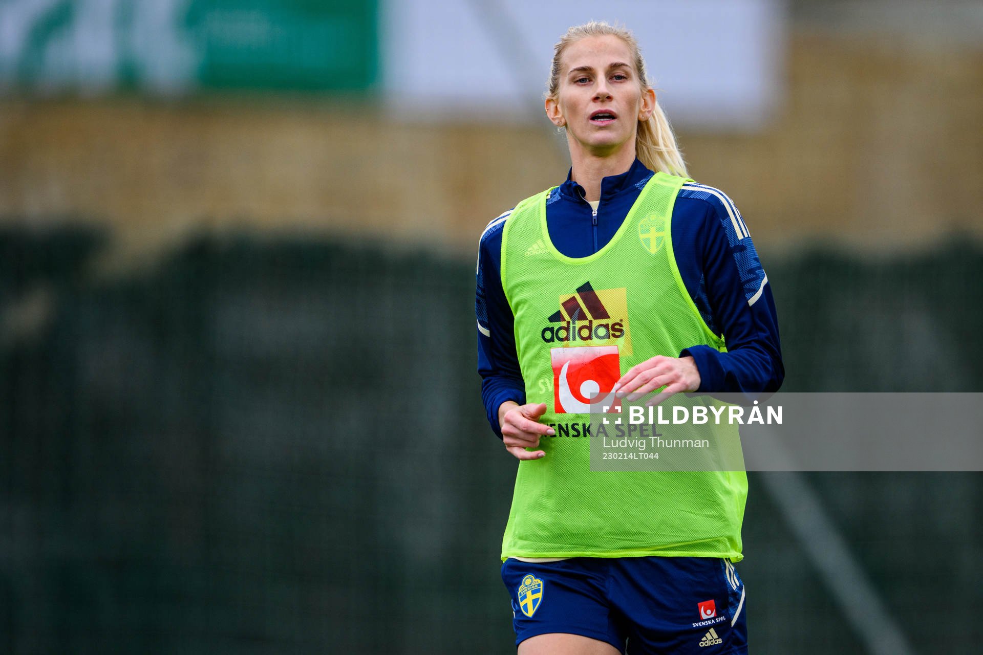 Sofia Jakobsson of the Swedish women's national football