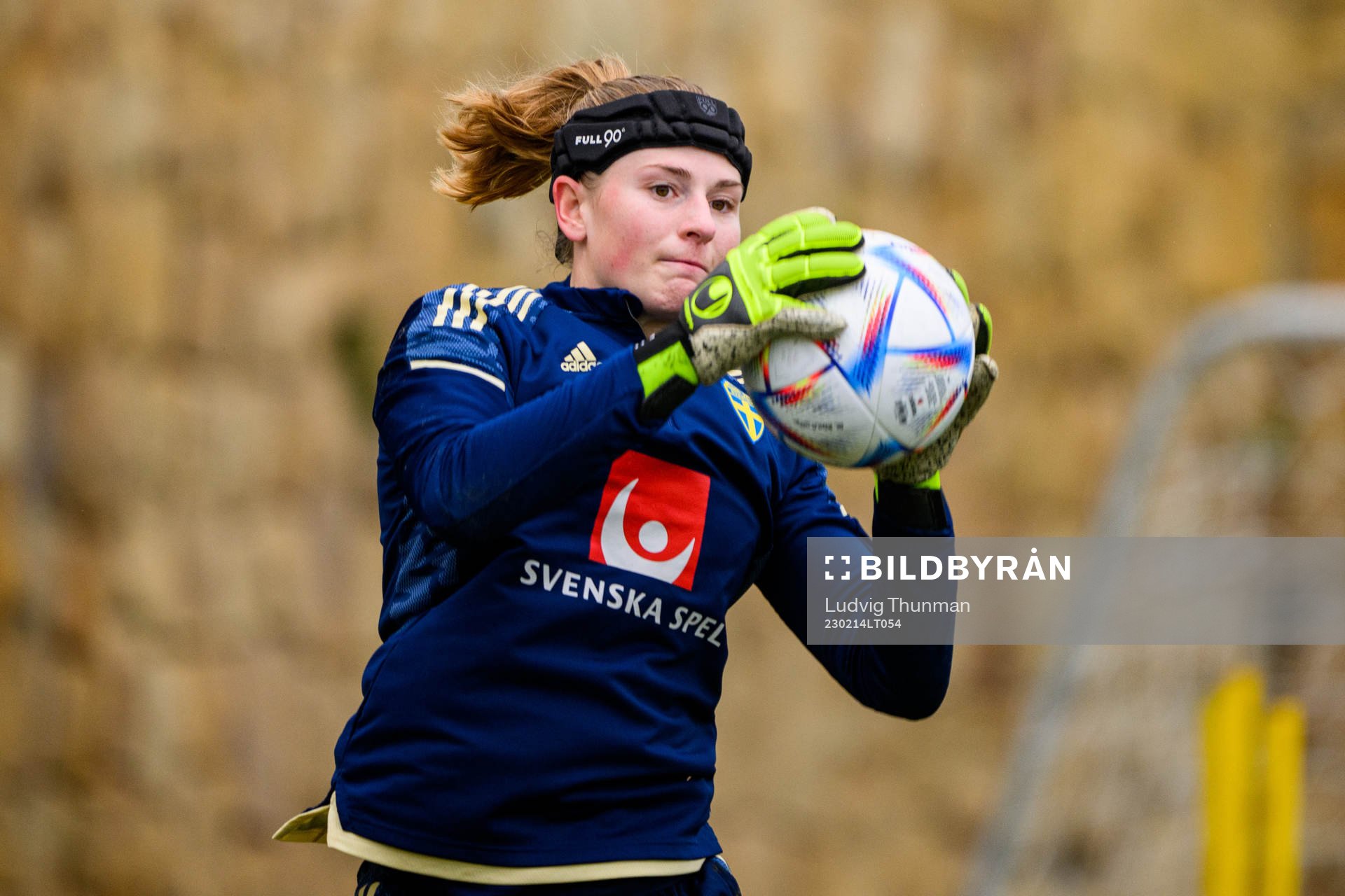 Goalkeeper Tove Enblom of the Swedish women's national