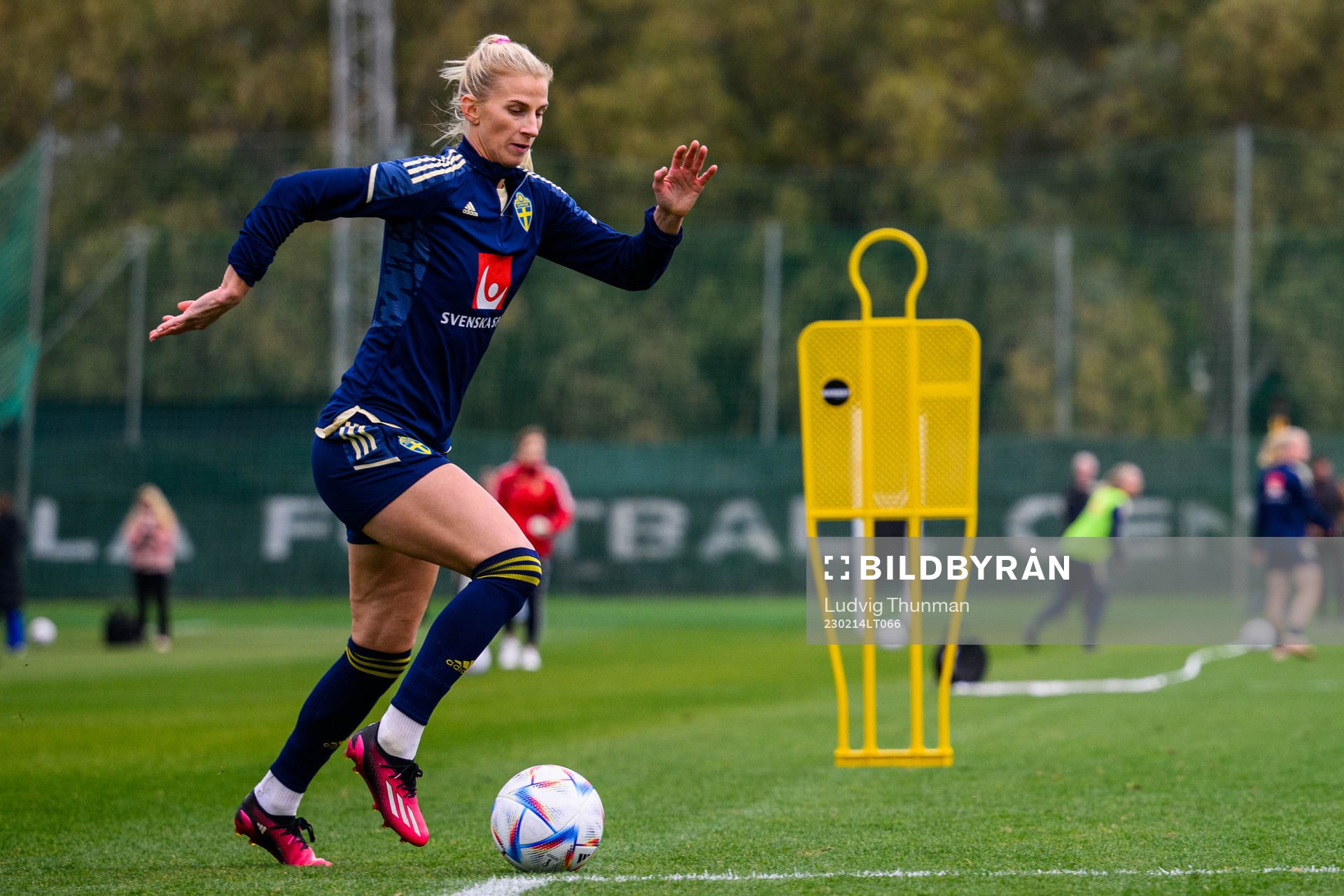 Sofia Jakobsson of the Swedish women's national football