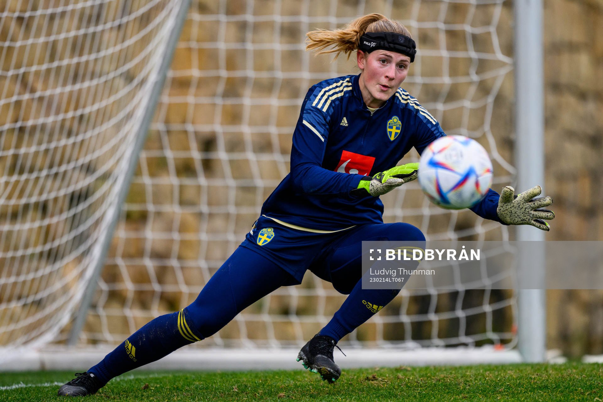 Goalkeeper Tove Enblom of the Swedish women's national