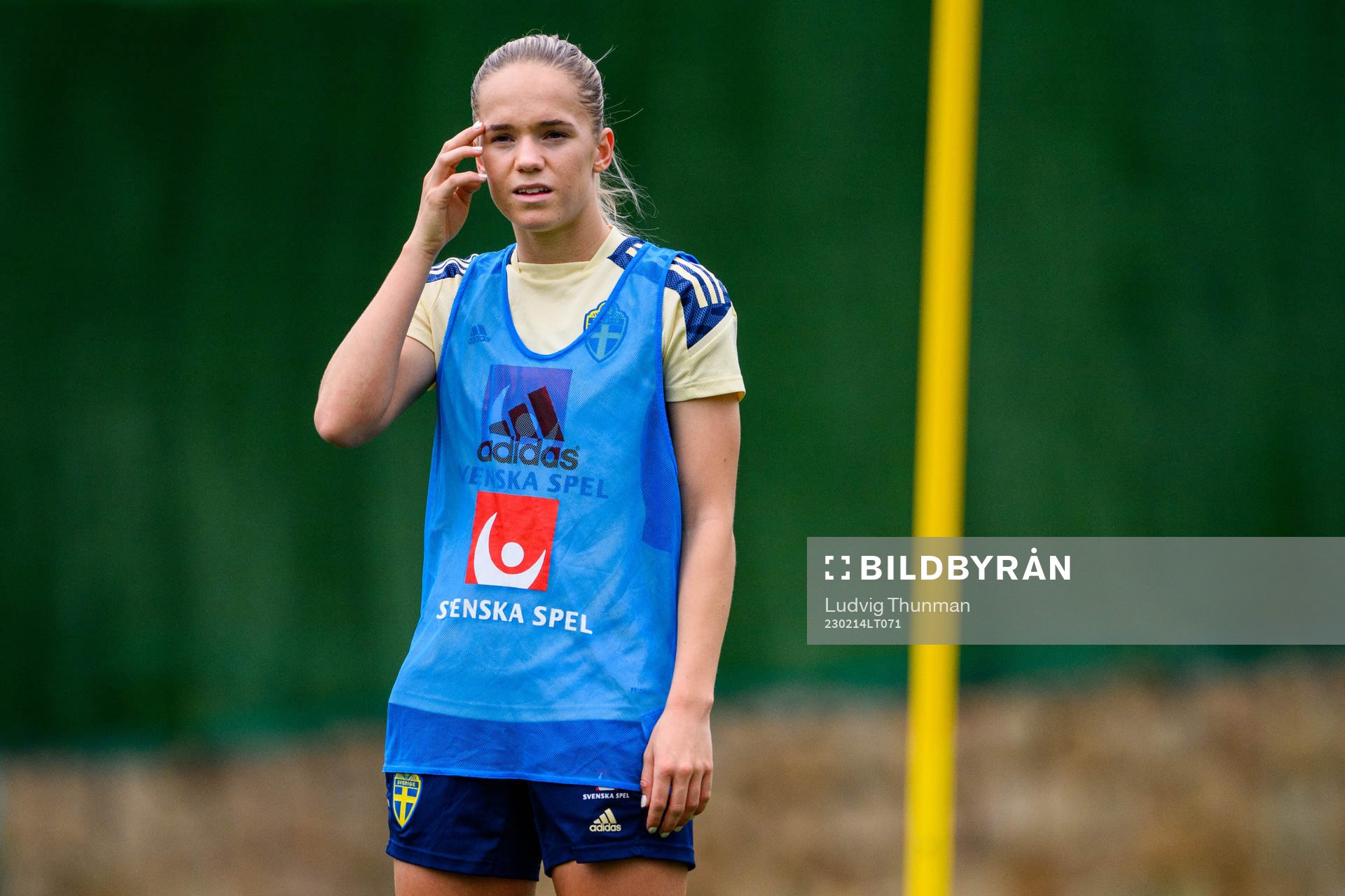 Hanna Lundkvist of the Swedish women's national football