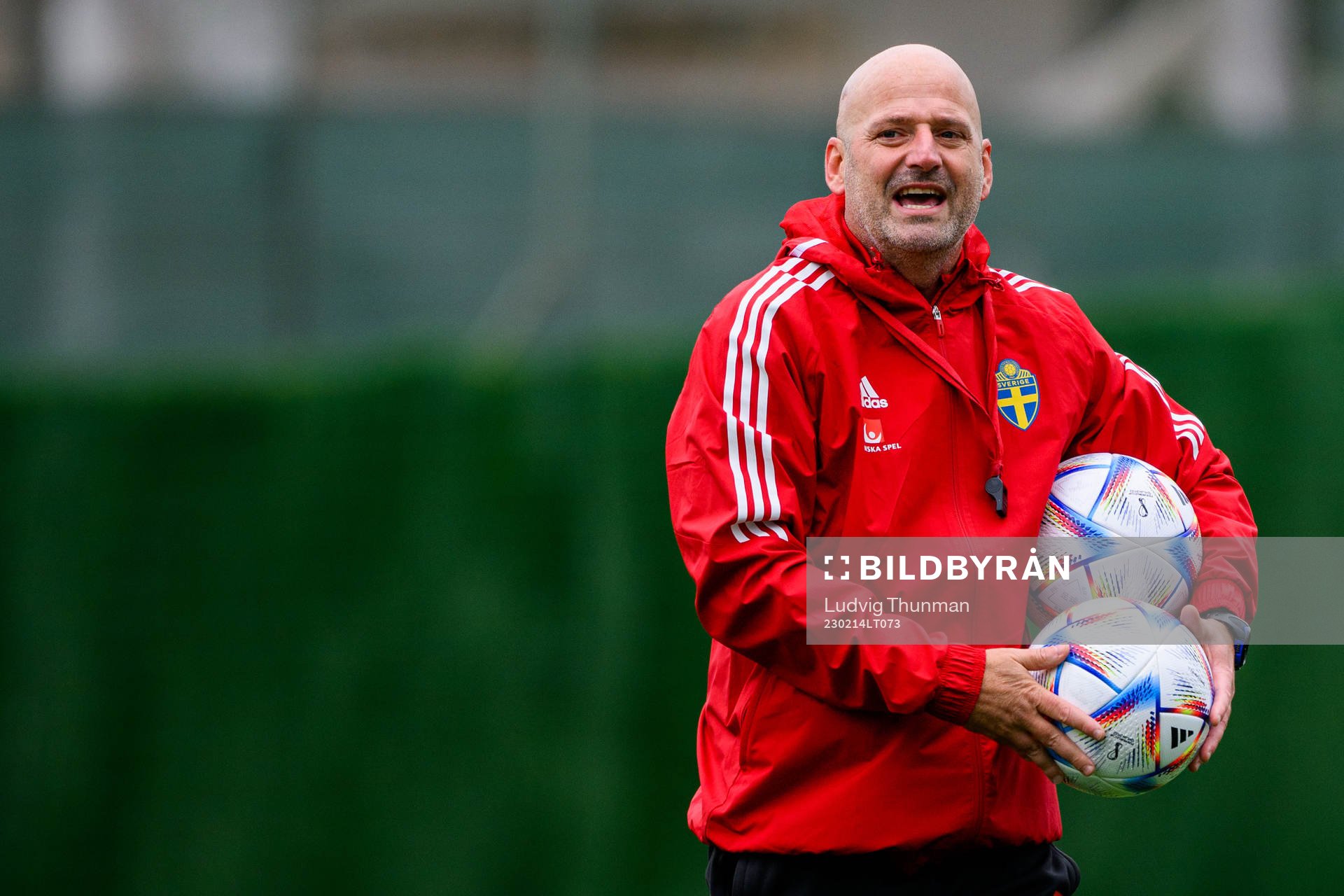 Assistant coach Magnus Wikman of the Swedish women's