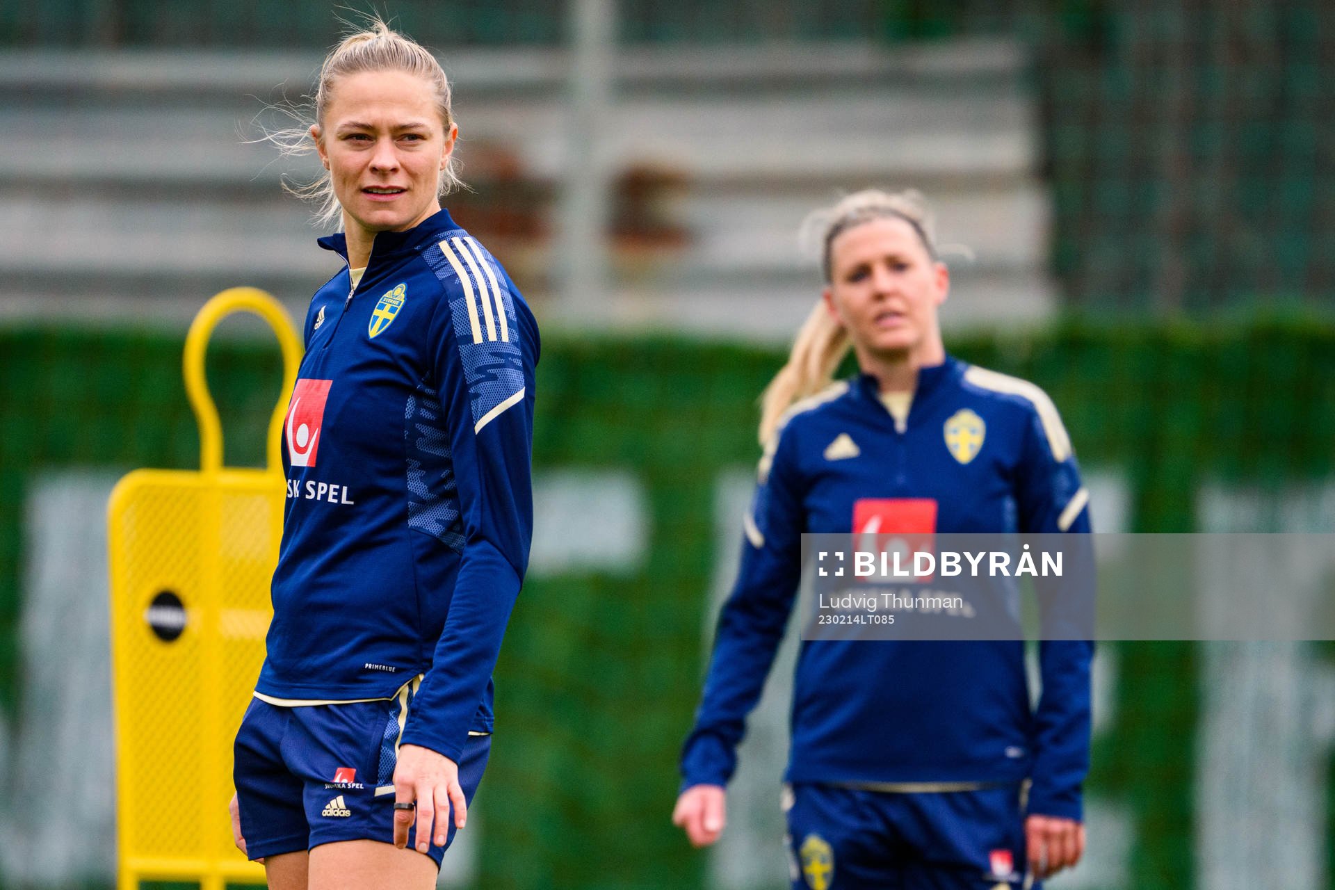 Fridolina Rolfö och Olivia Schough of the Swedish women's
