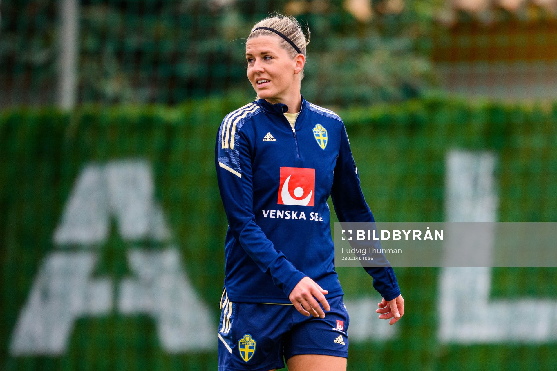 Olivia Schough of the Swedish women's national football