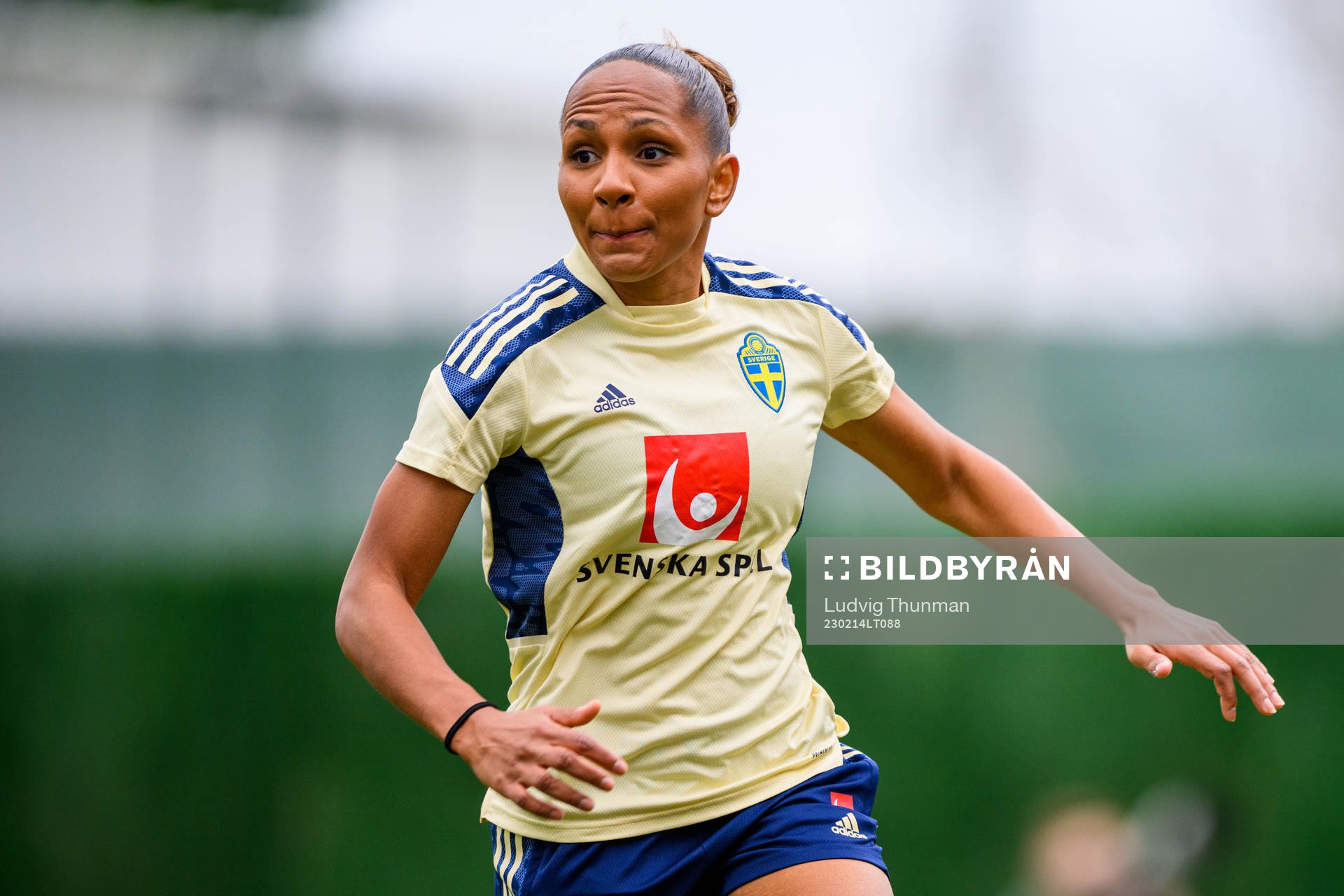 Madelen Janogy of the Swedish women's national football