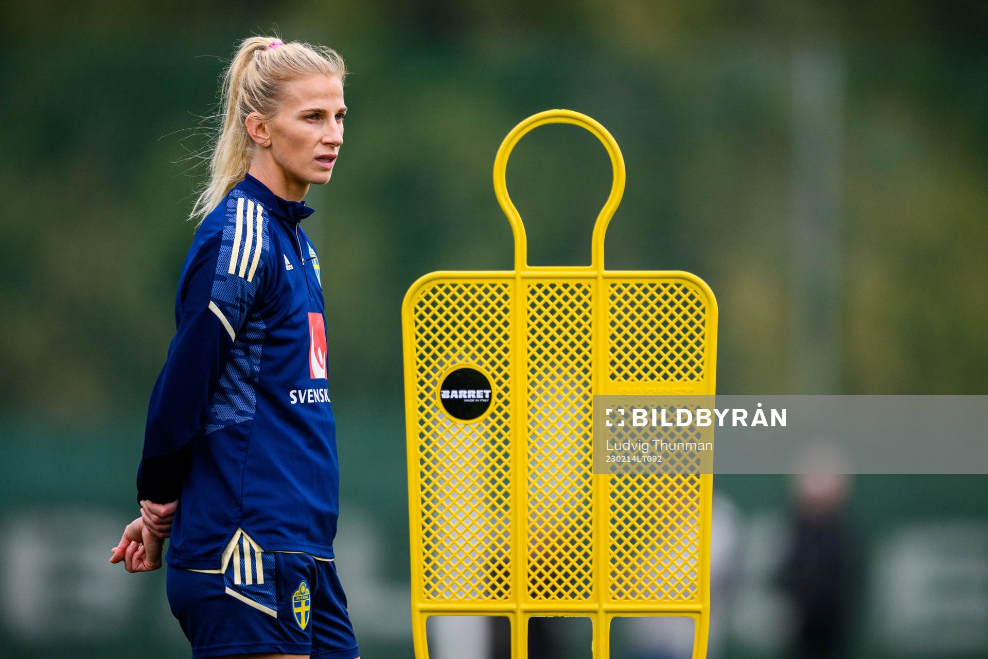 Sofia Jakobsson of the Swedish women's national football