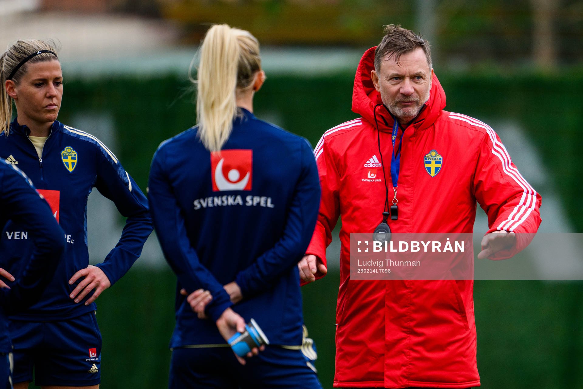 Head coach Peter Gerhardsson of the Swedish women's