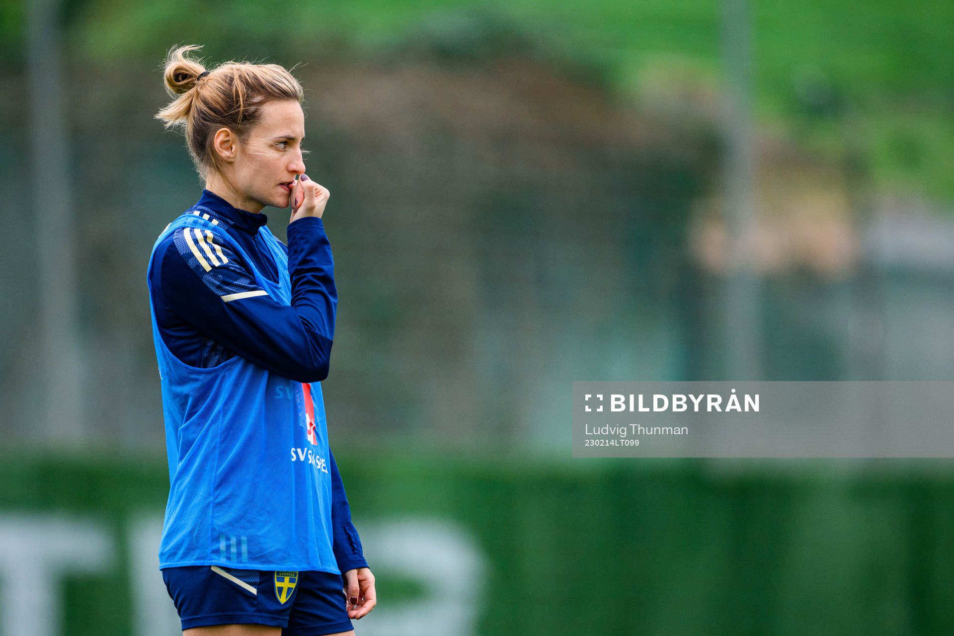 Nathalie Björn of the Swedish women's national football