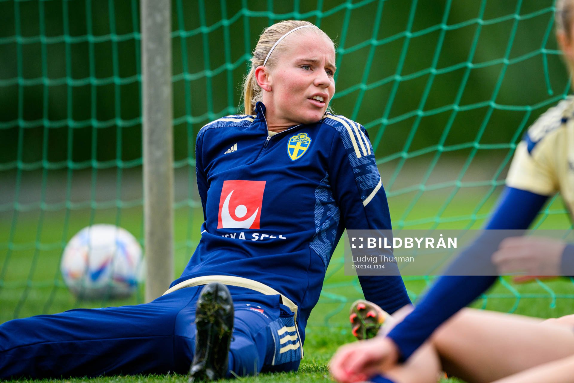 Stina Lennartsson of the Swedish women's national football