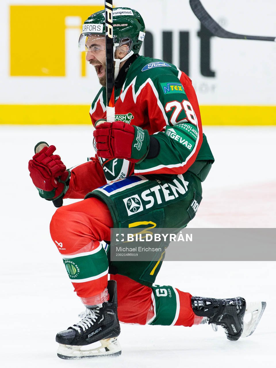 Frölundas Anthony Greco jublar