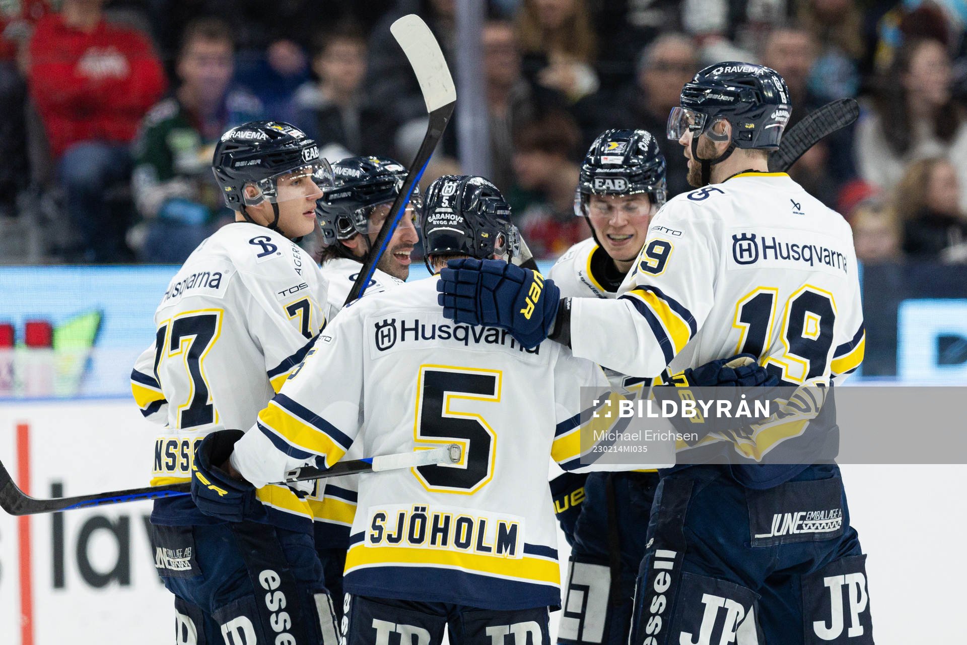 HV71s Herman Hansson jublar