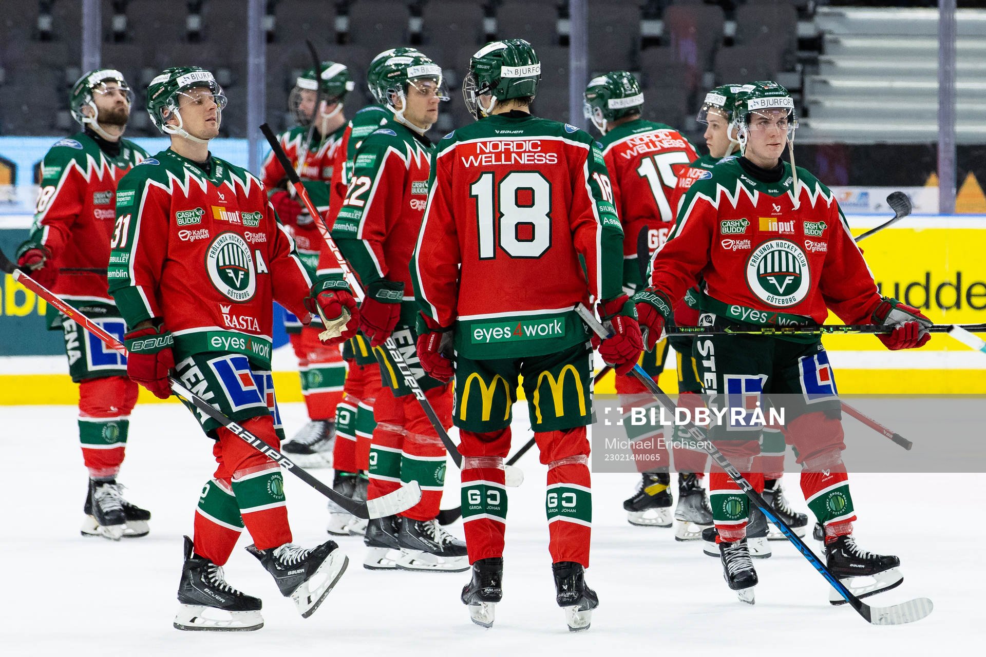 Frölundas spelare deppar