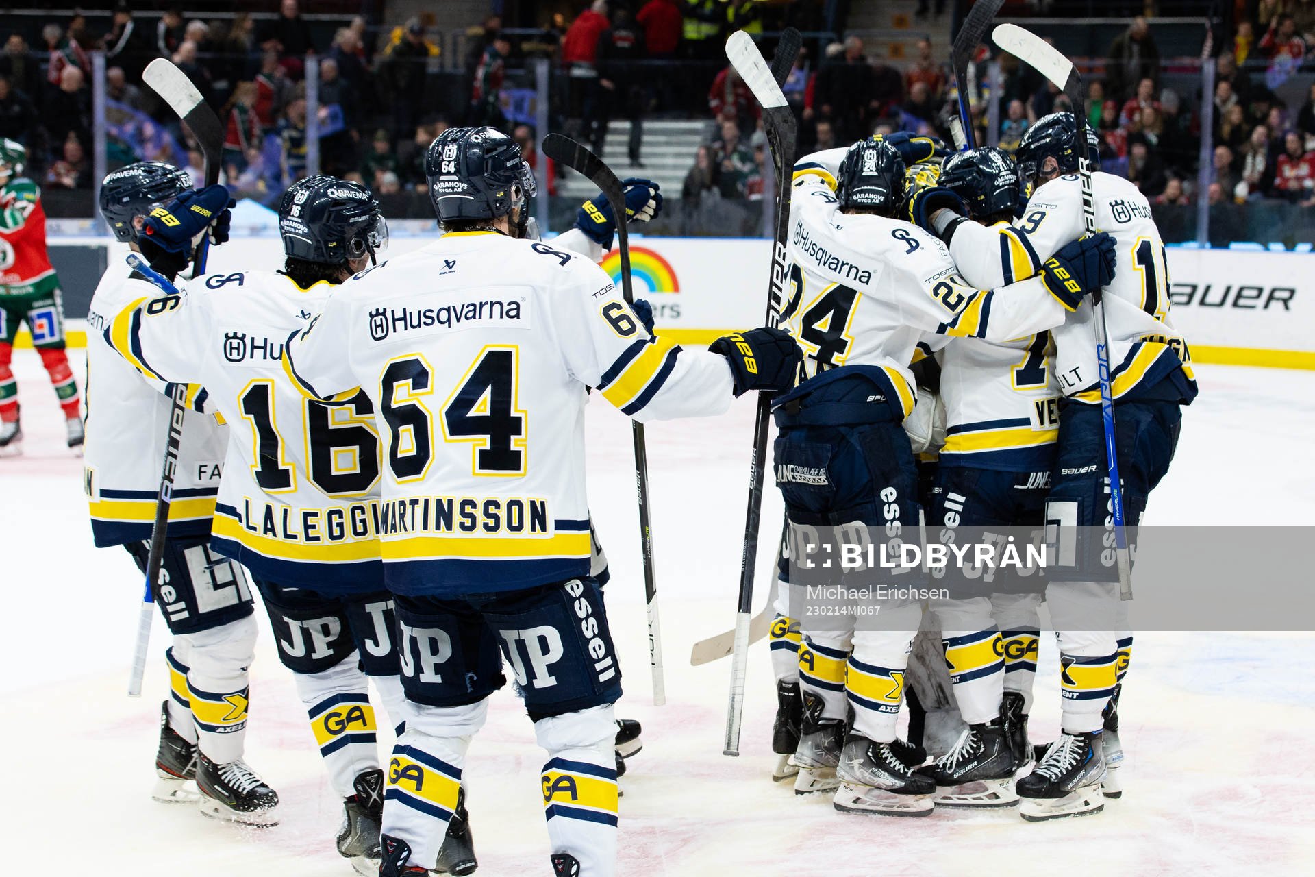 HV71s spelare jublar
