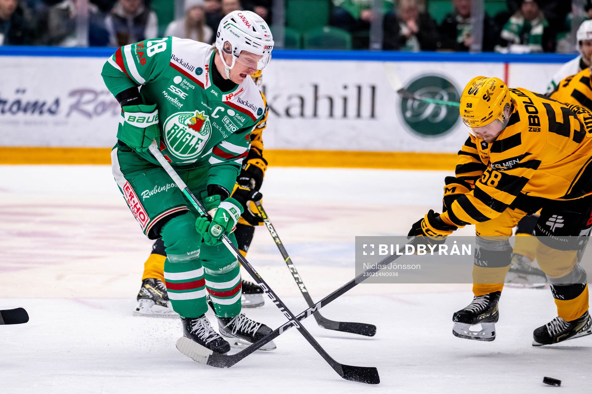 Rögles Anton Bengtsson <och Skellefteås Oskar Nilsson