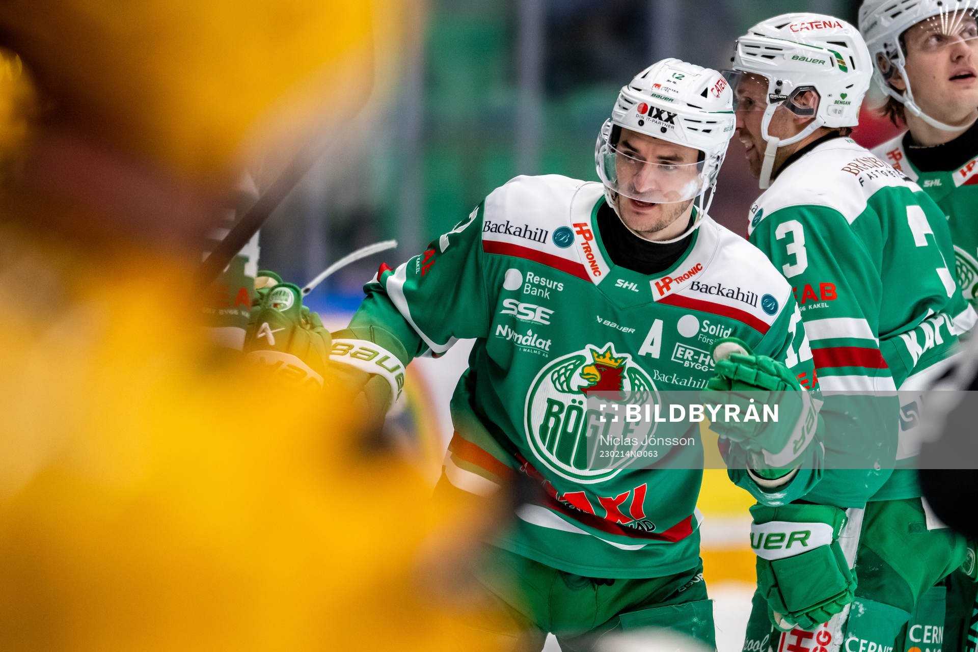 Rögles Brady Ferguson jublar