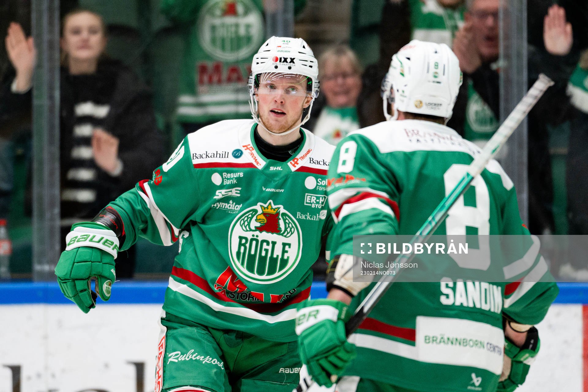 Rögles Oskar Stål-Lyrenäs jublar