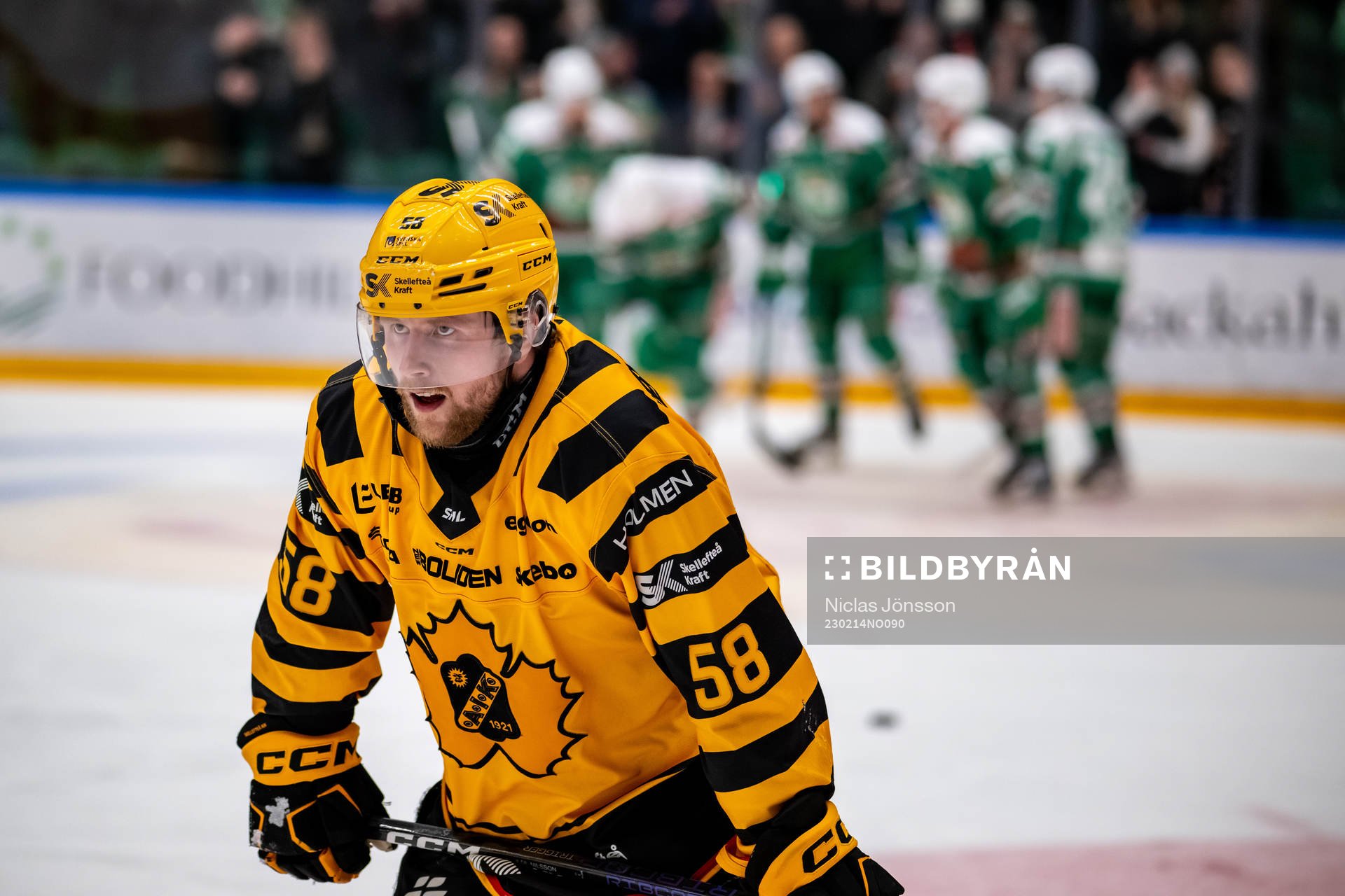 Skellefteås Oskar Nilsson  deppar