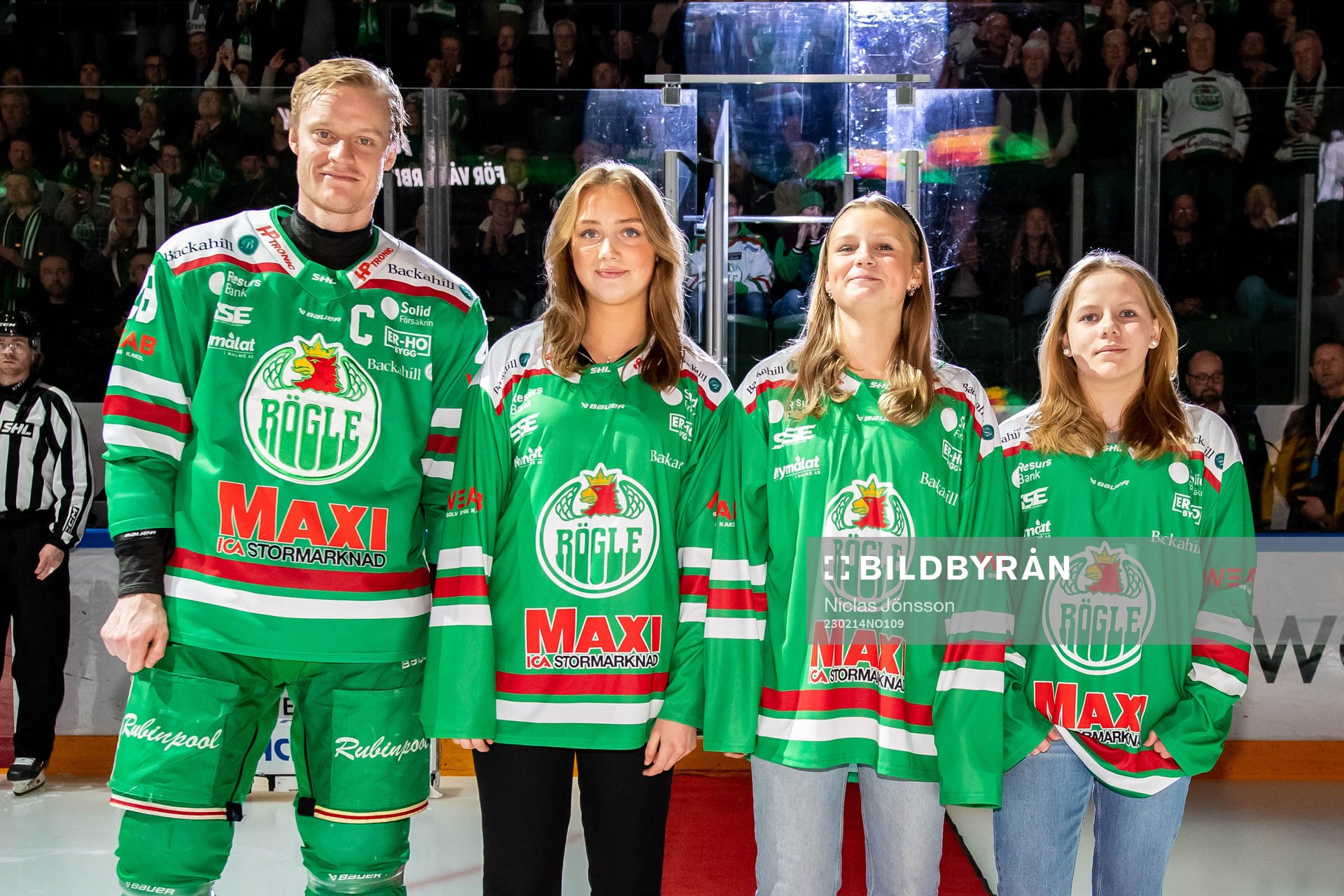 Rögles Anton Bengtsson tillsammanans med Moa Jacobsson,