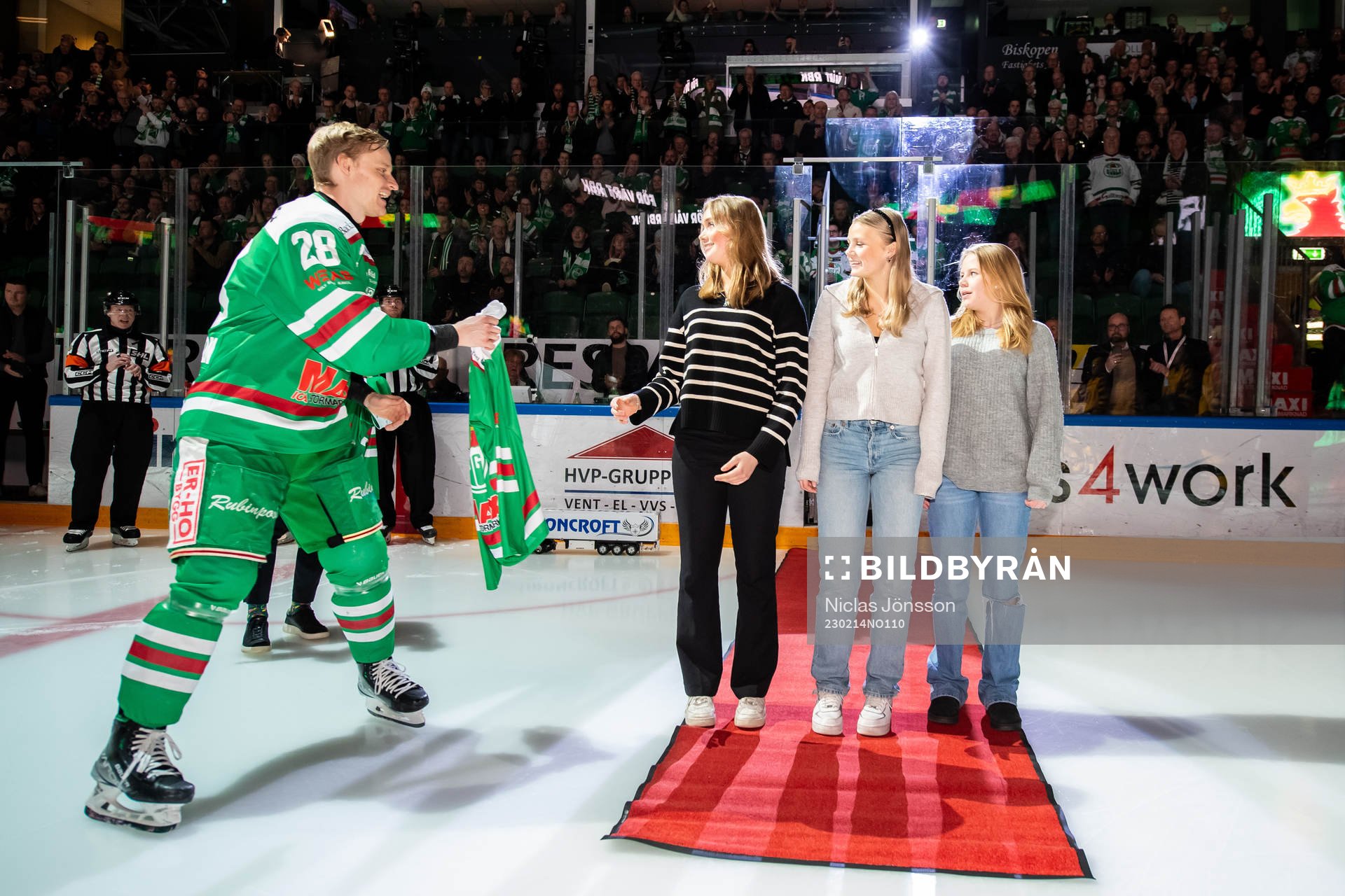 Rögles Anton Bengtsson tillsammanans med Moa Jacobsson,