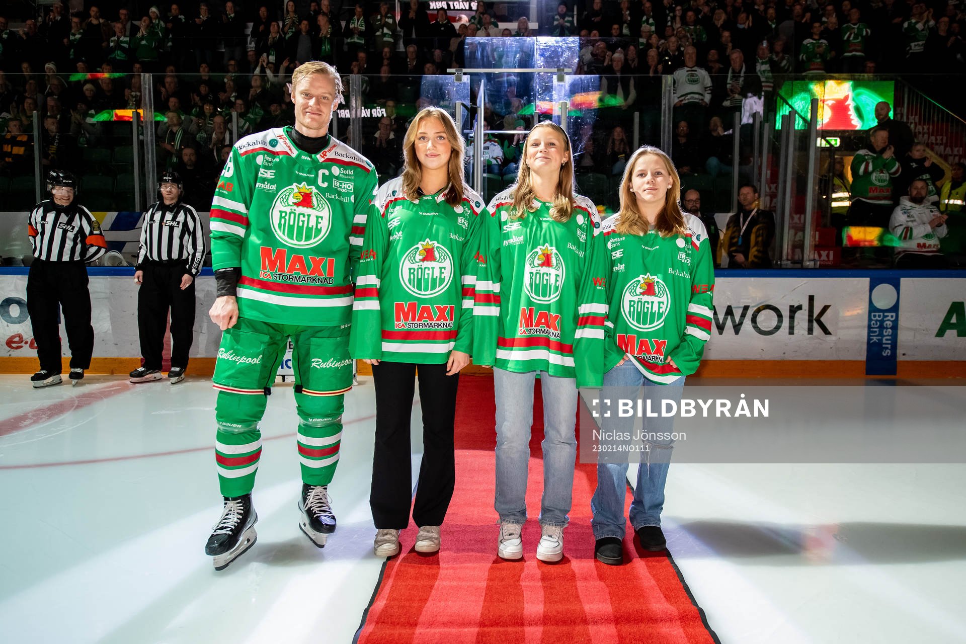 Rögles Anton Bengtsson tillsammanans med Moa Jacobsson,