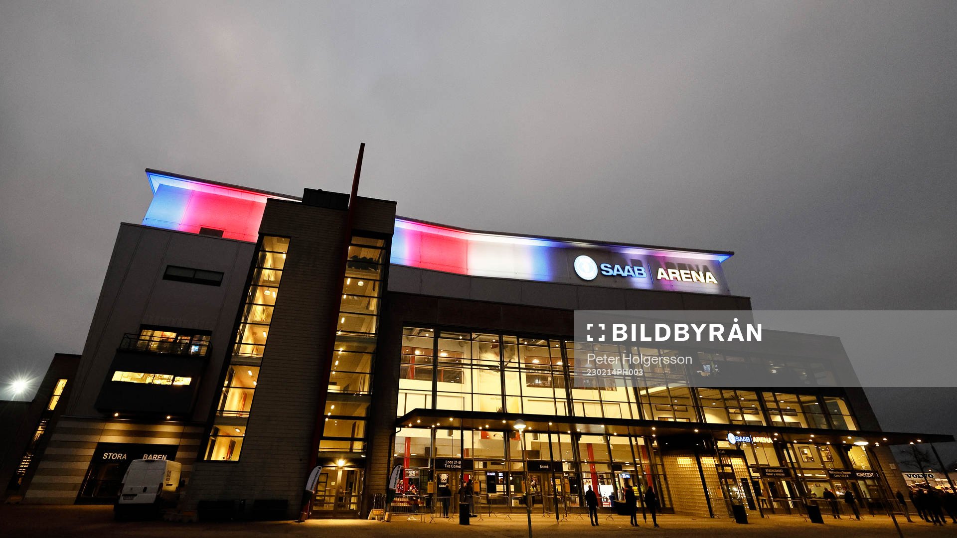 SAAB Arena före ishockeymatchen i SHL mellan Linköping