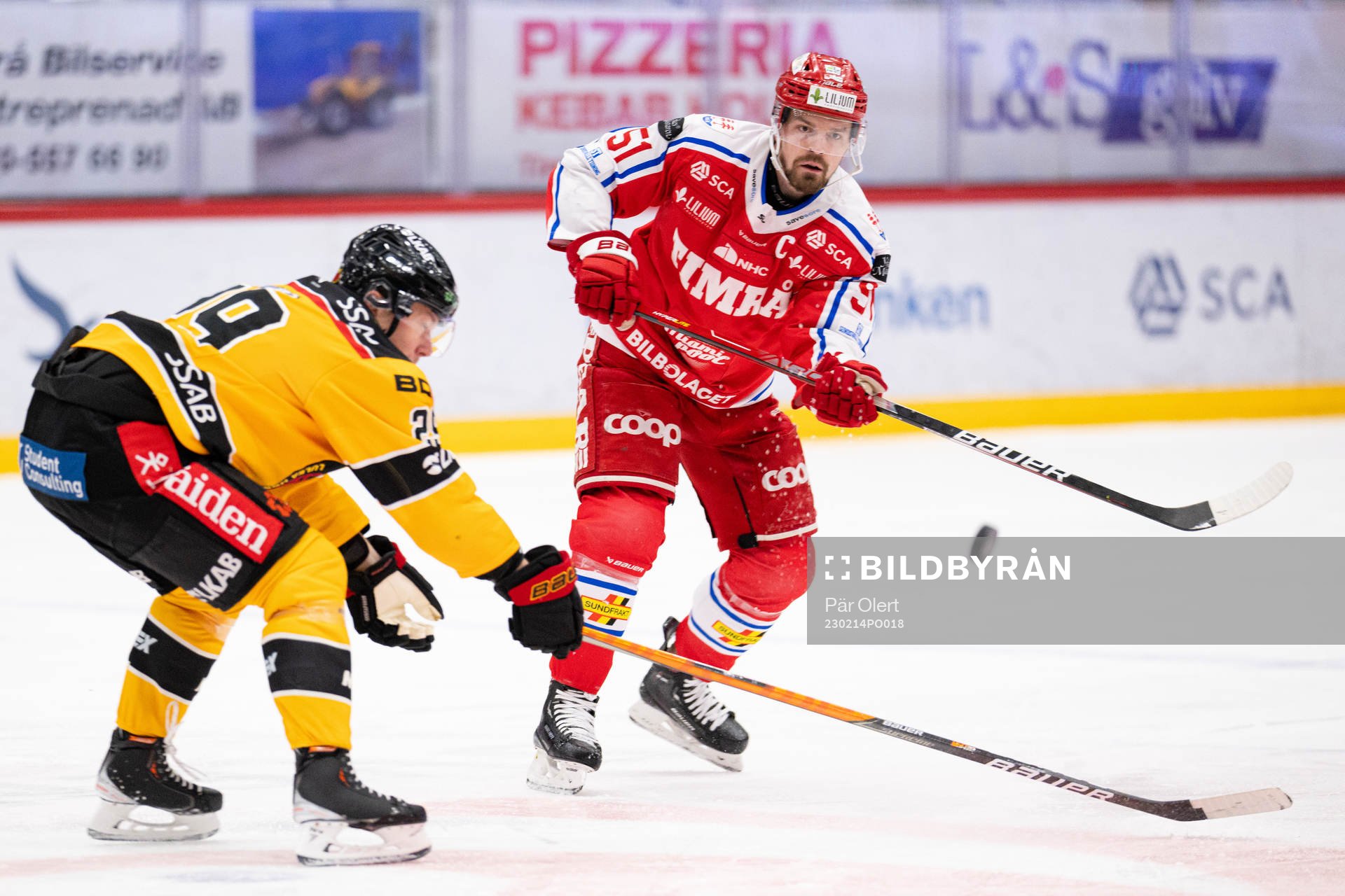 Luleås Erik Gustafsson och Timrås Anton Lander