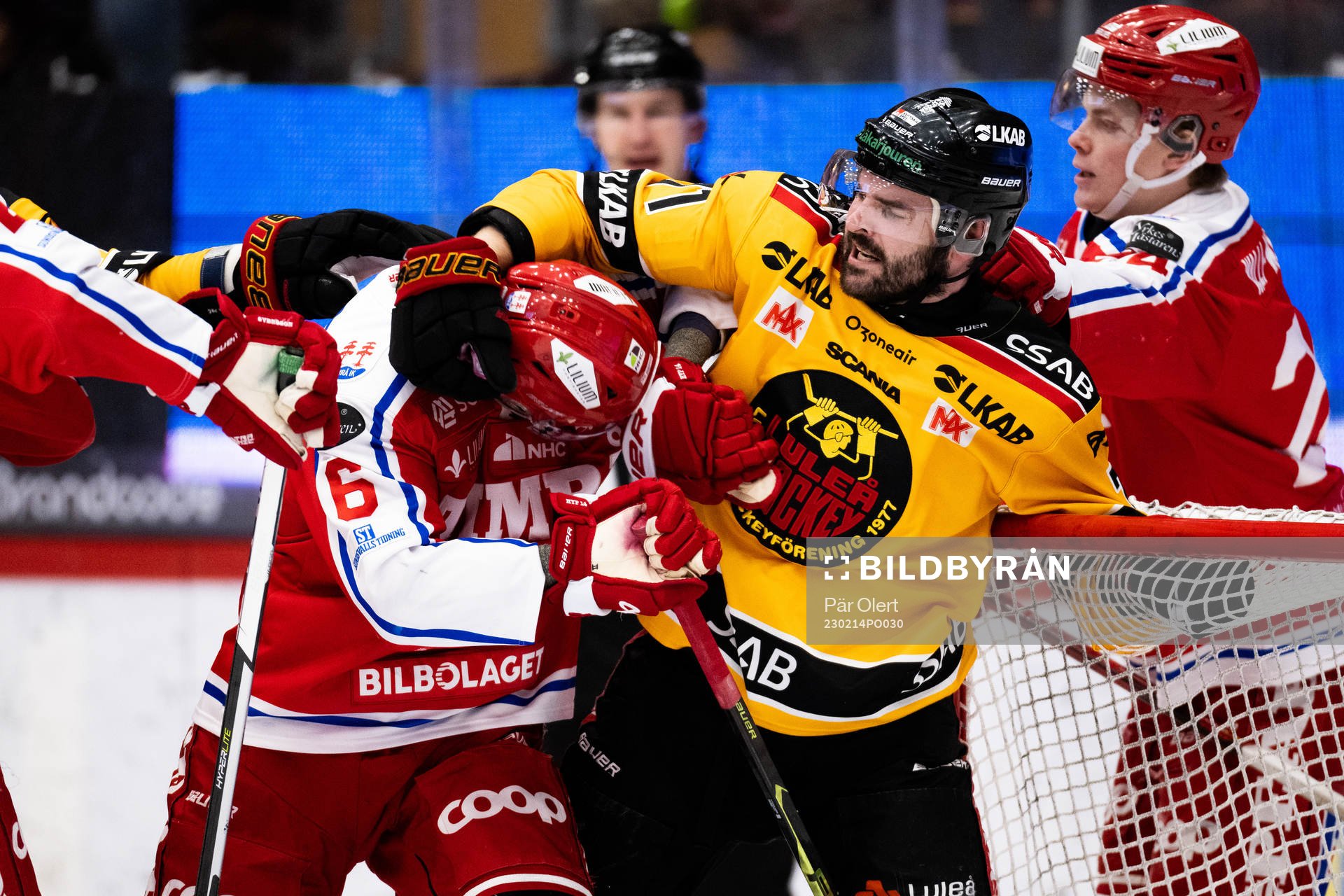 Timrås Joonas Lyytinen och Luleås Linus Fröberg