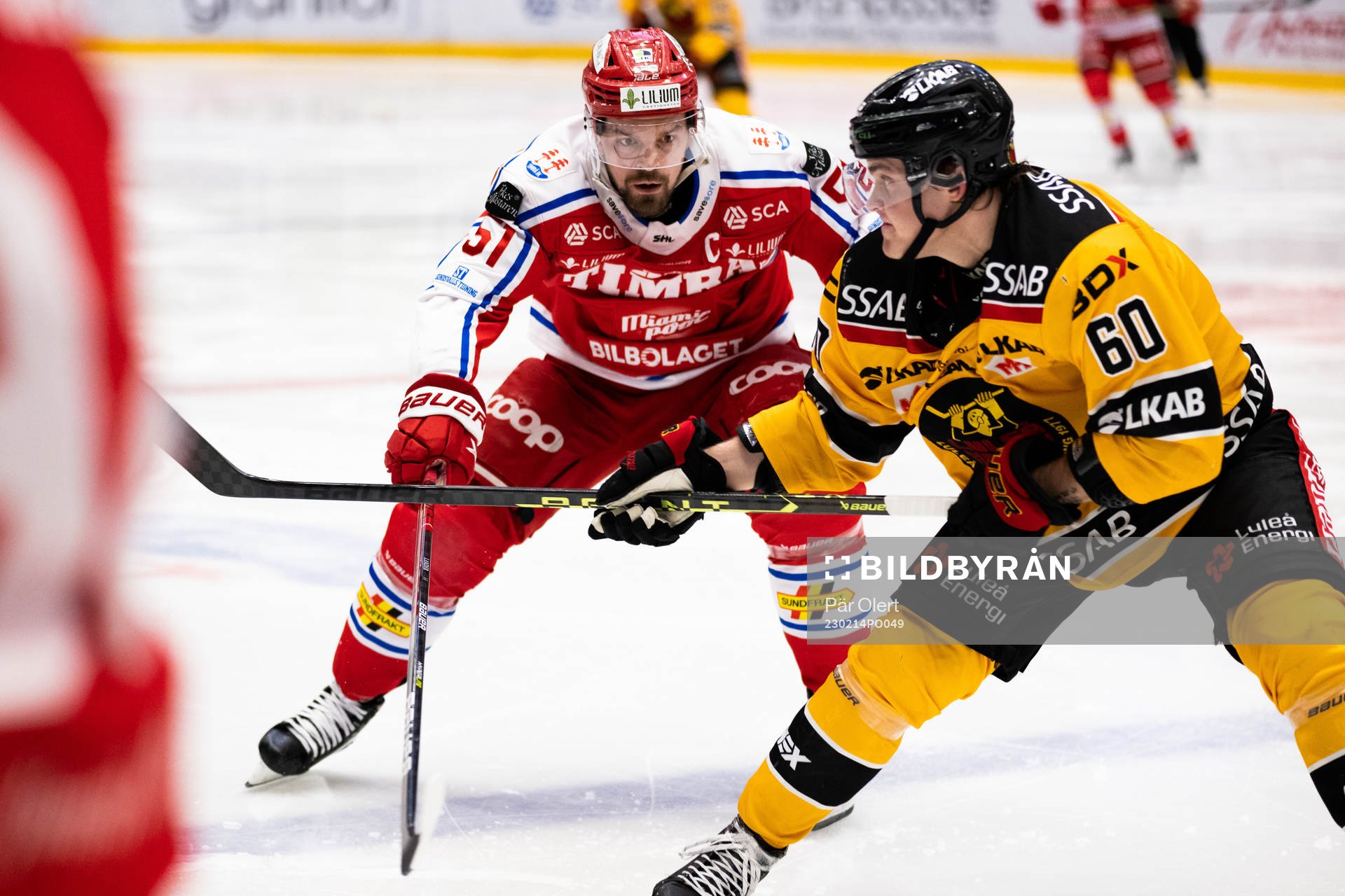 Timrås Anton Lander och Luleås Julius Honka