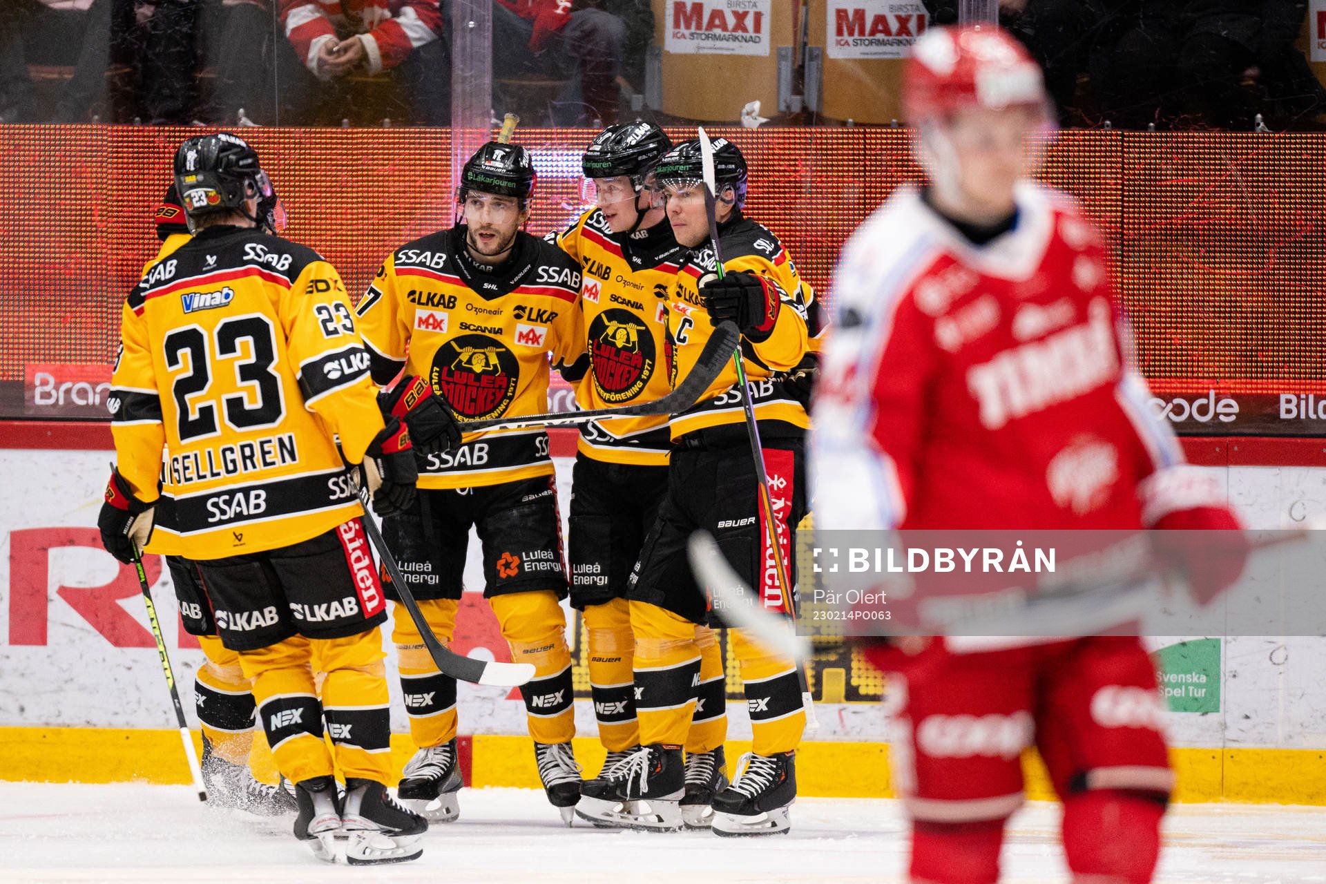 Luleås Konstantin Komarek , Jonas Berglund och Erik