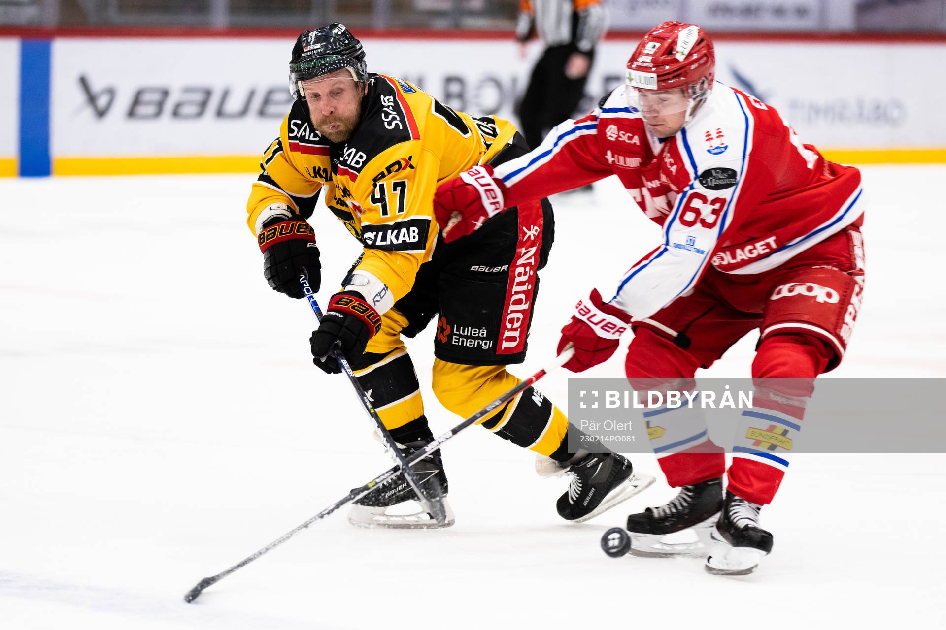 Luleås Leo Komarov och Timrås Elmeri Eronen