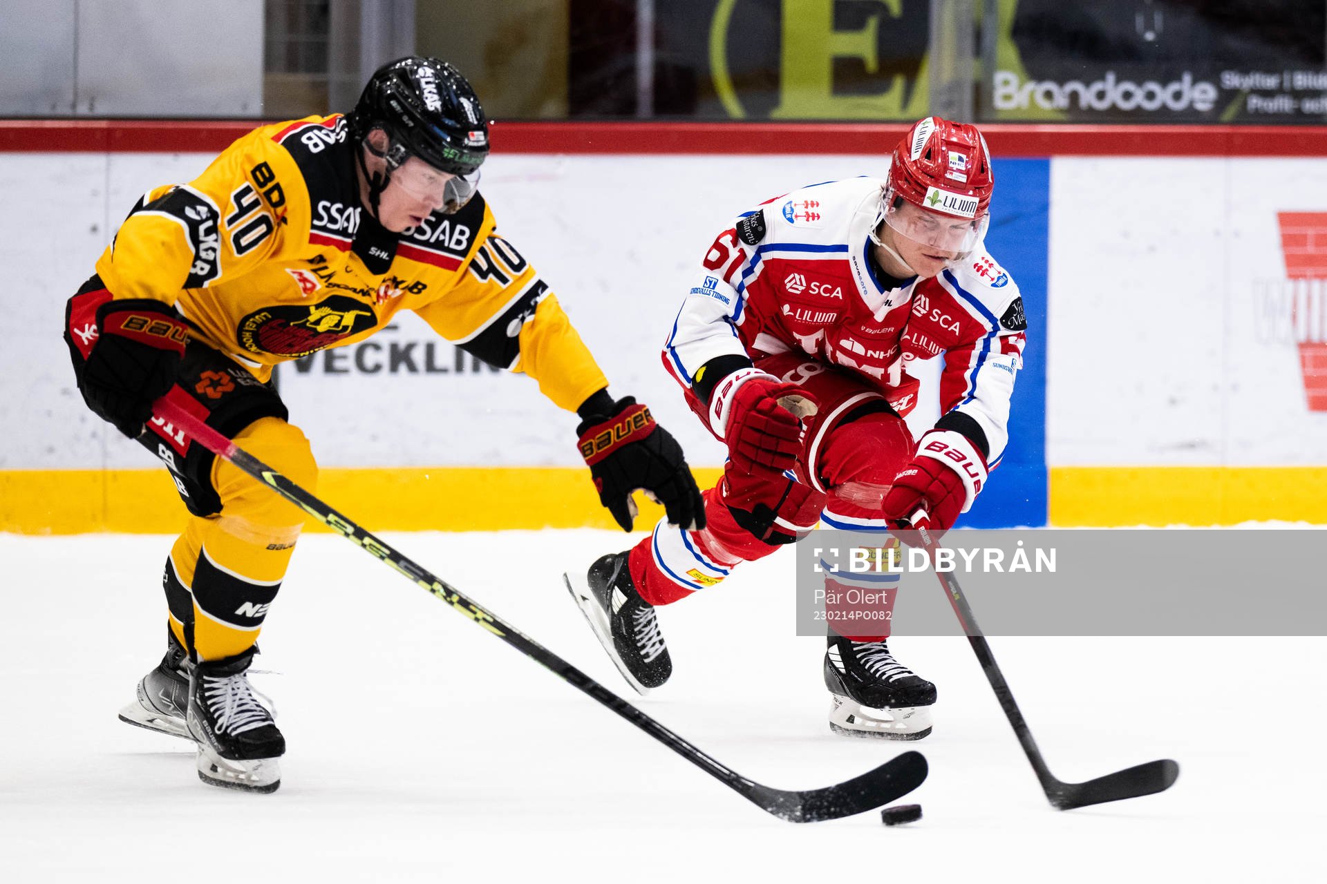 Luleås Tomi Sallinen och Timrås Axel Rindell