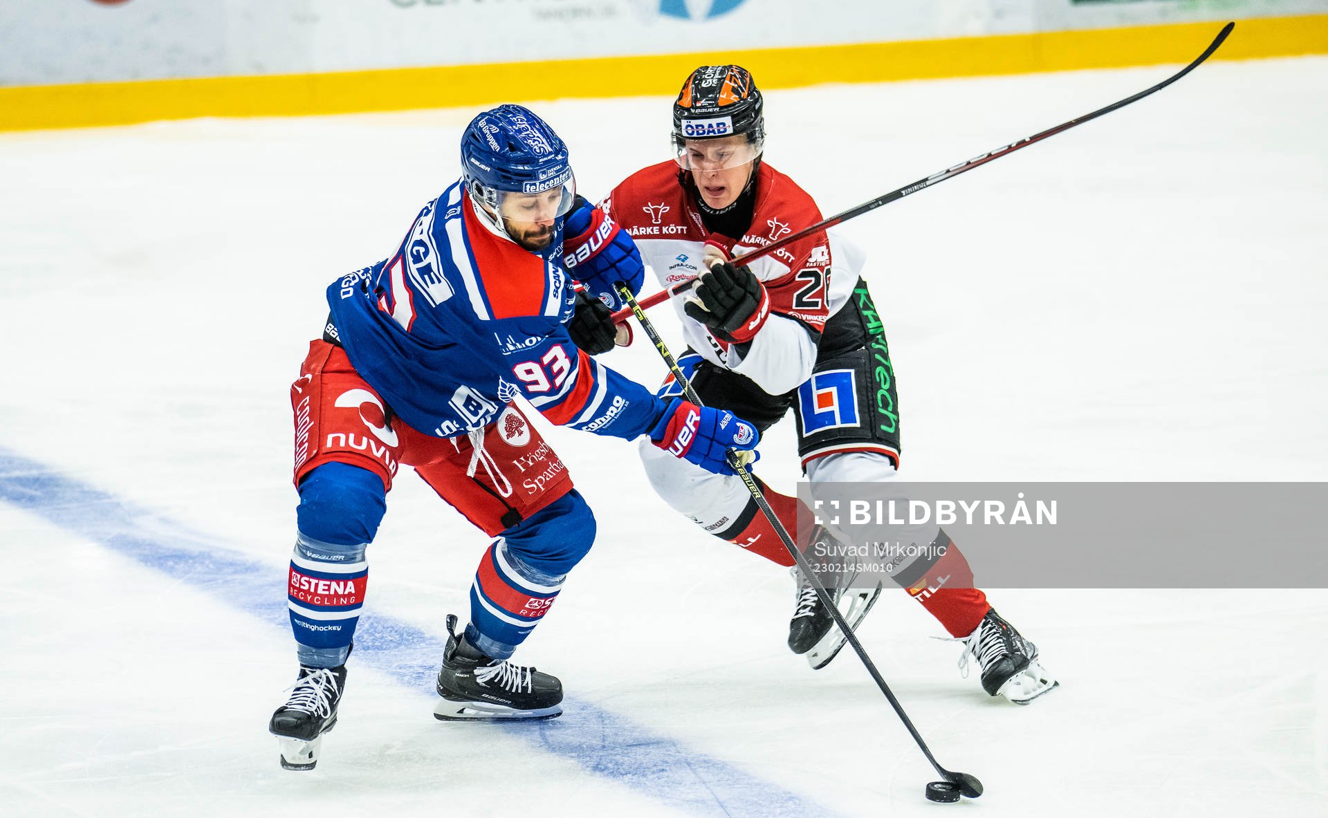 Oskarshamns Cameron Brace och Örebros Elias Pettersson