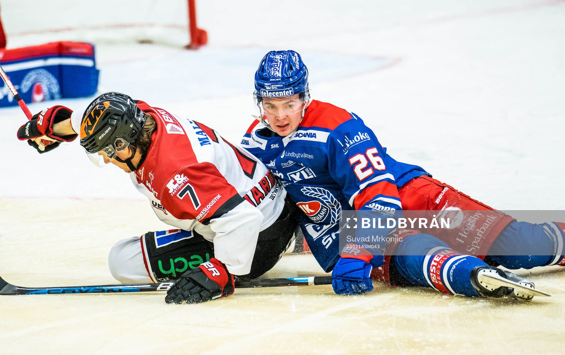 Örebros Marcus Hardegård och Oskarshamns Lukas Pilö