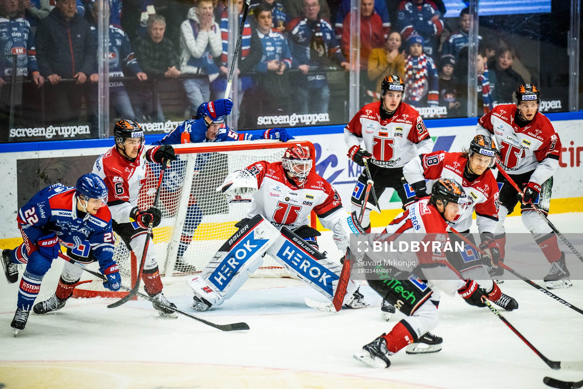 Oskarshamns John Dahlström mot Örebros spelare