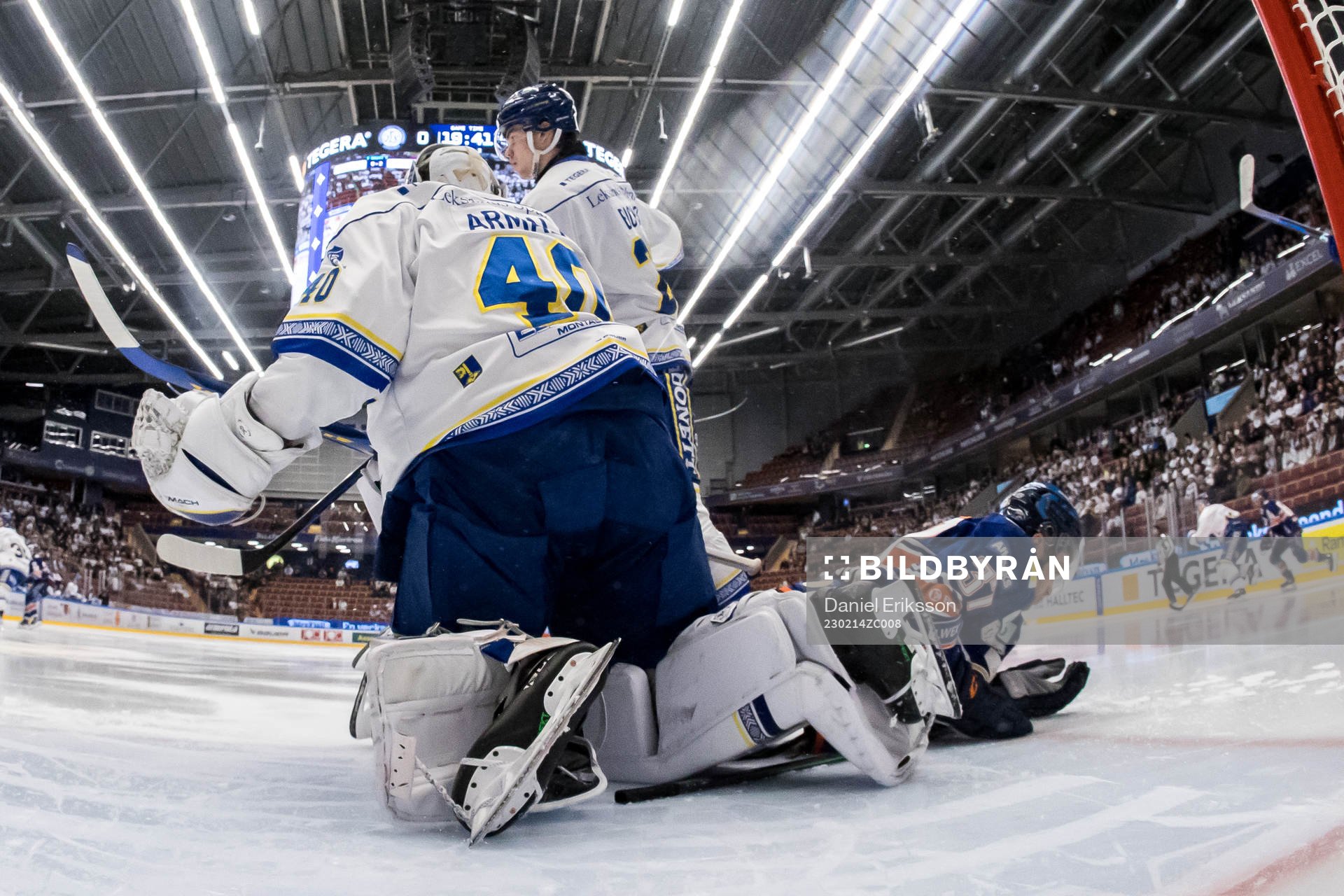 Leksands målvakt Mantas Armalis och Växjös Glenn