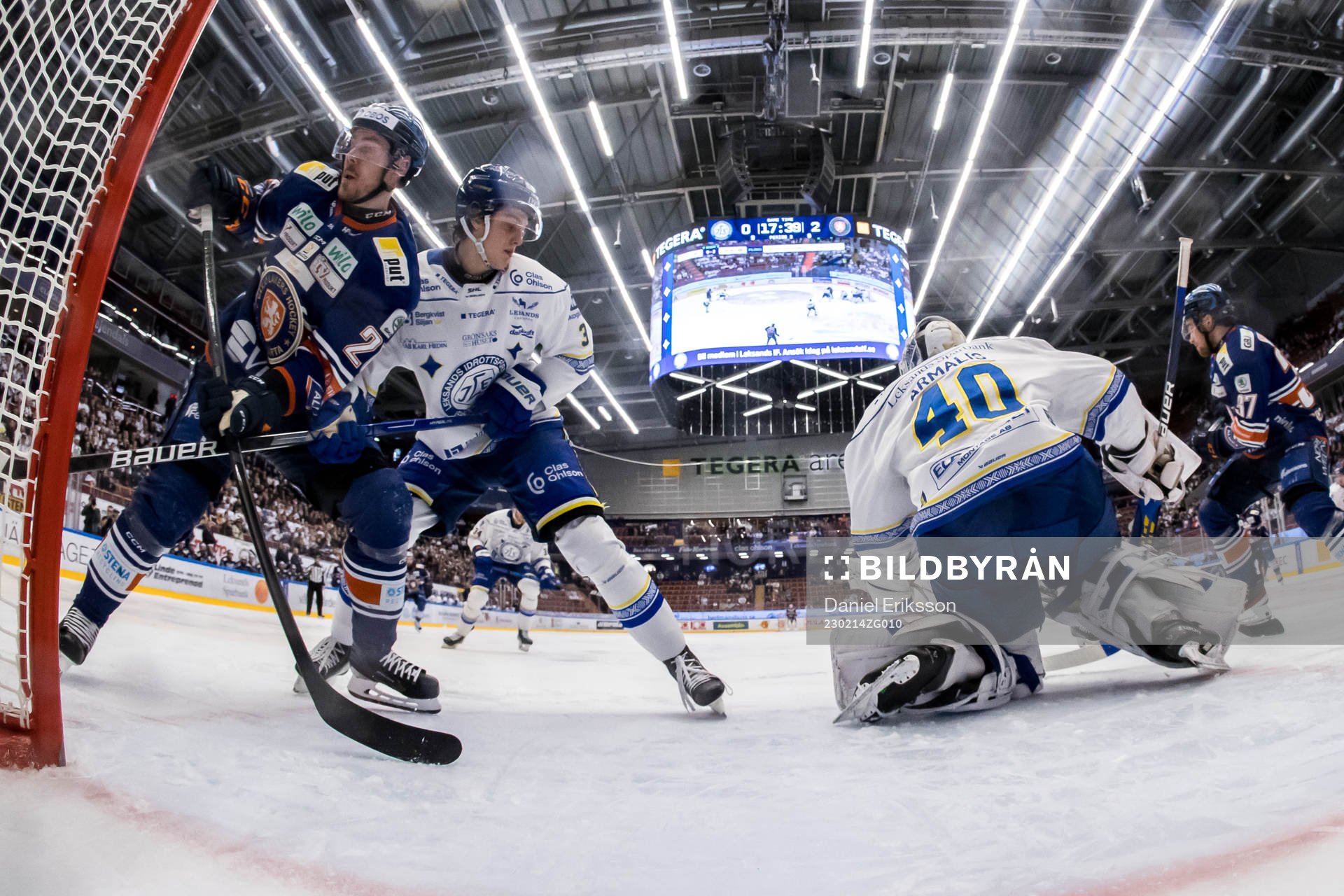 Växjös Martin Lundberg och Leksands Anton Johansson och