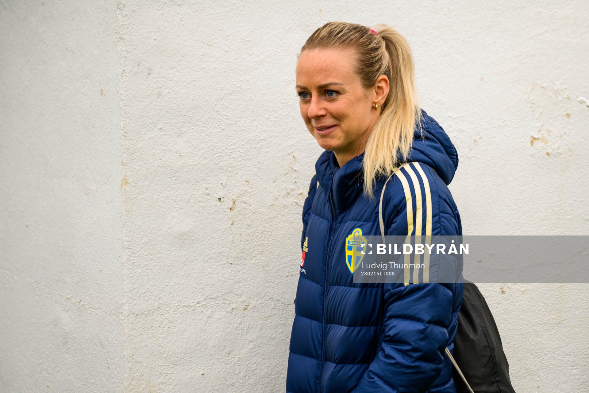 Amanda Ilestedt of the Swedish women's national football team at a training session on February 15, 2023 in Marbella. 